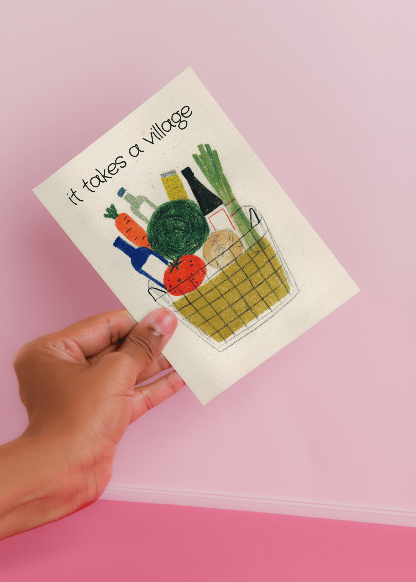Village Support Thank You Card mockup 4