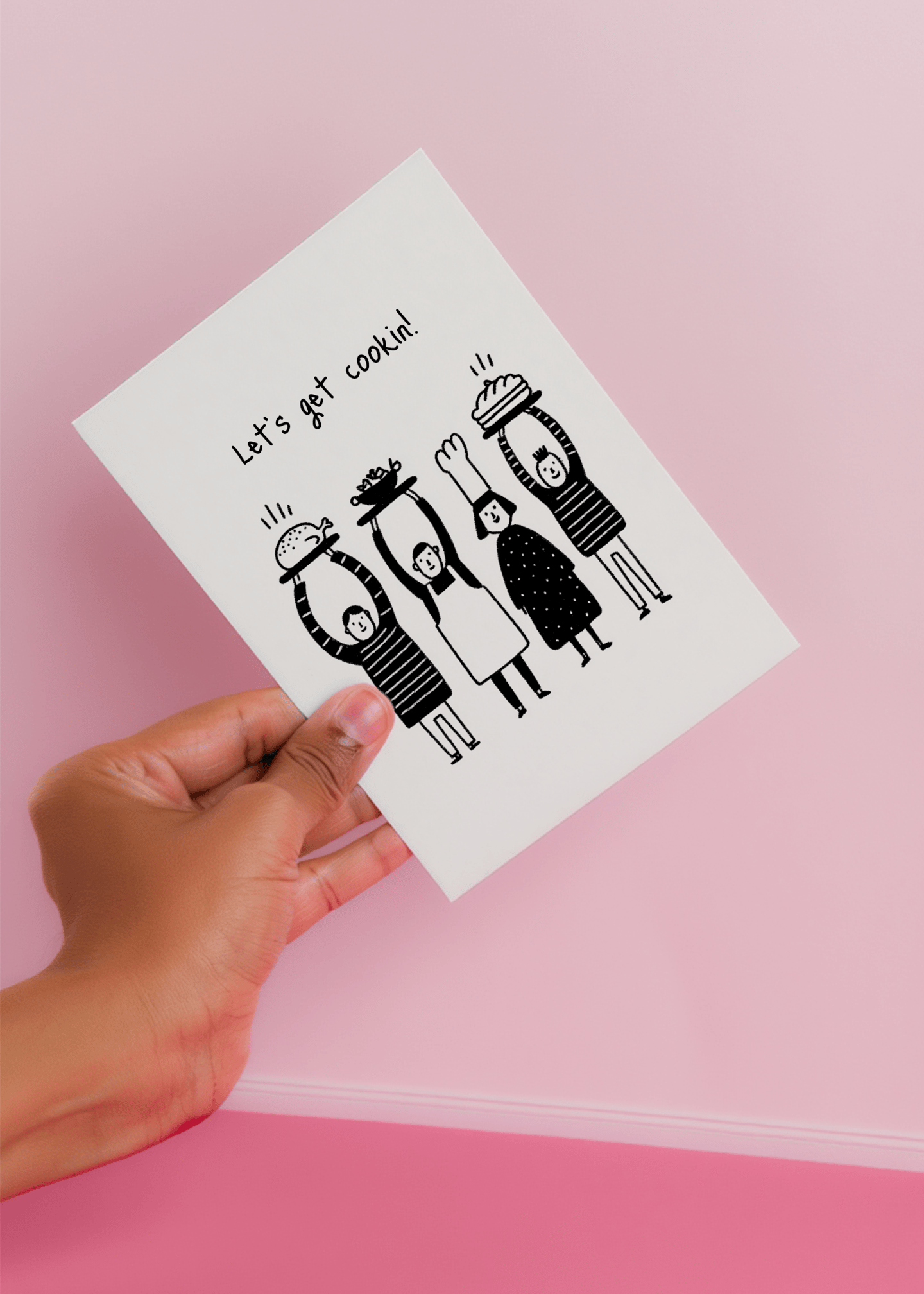 Let's Get Cookin' Fun Card mockup 4