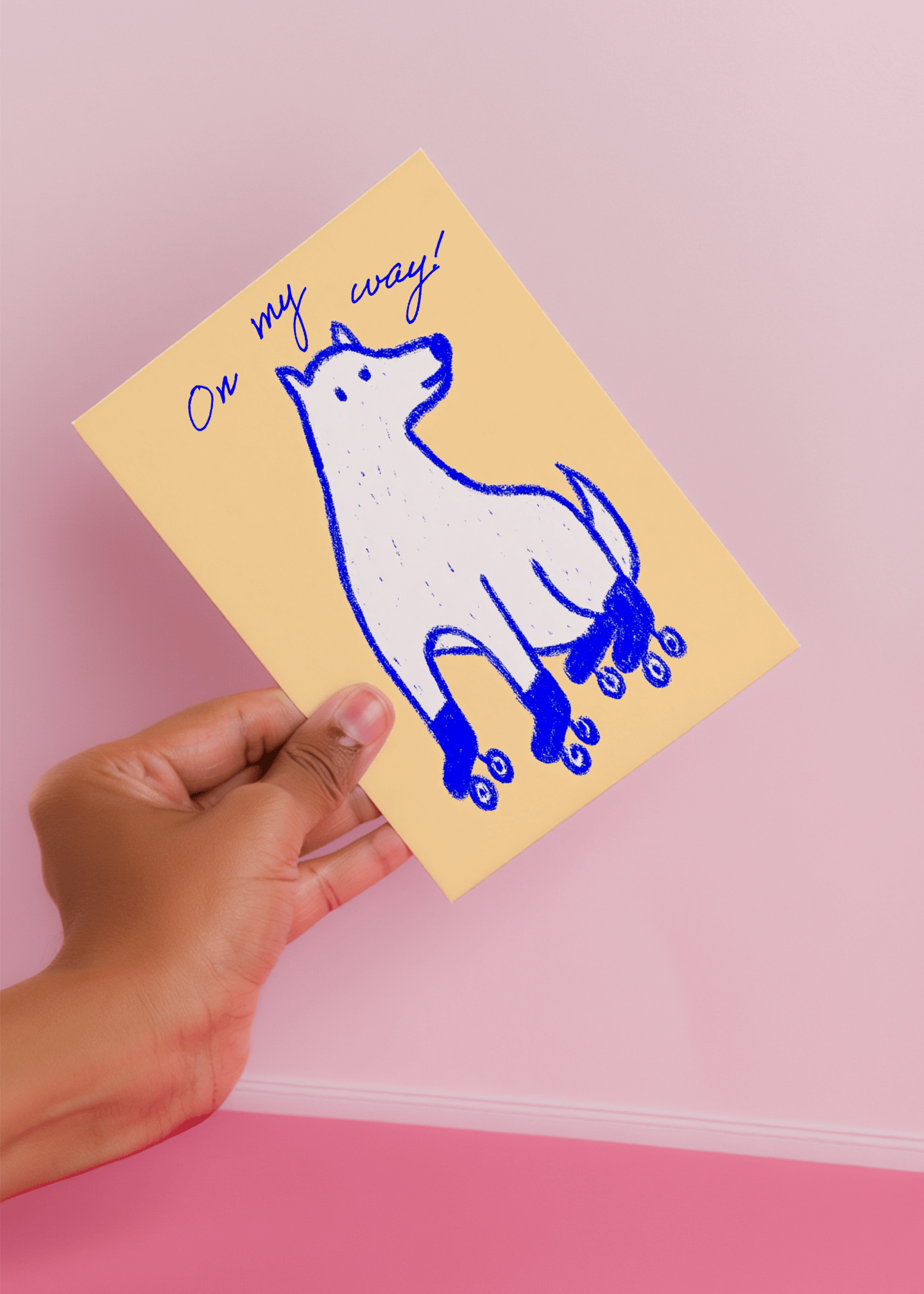 Roller Skating Surprise Card mockup 4