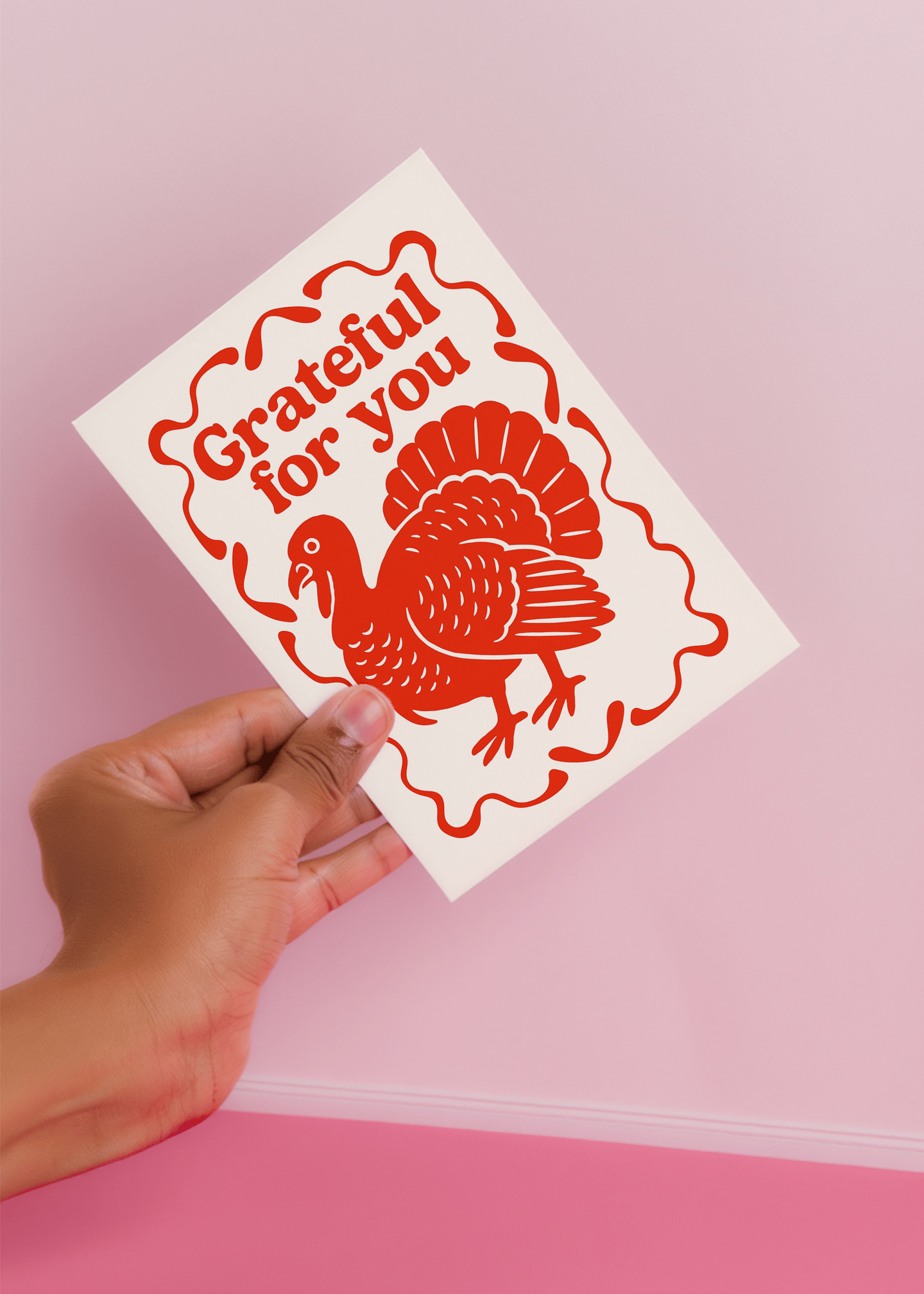 Thankful Turkey Card mockup 4