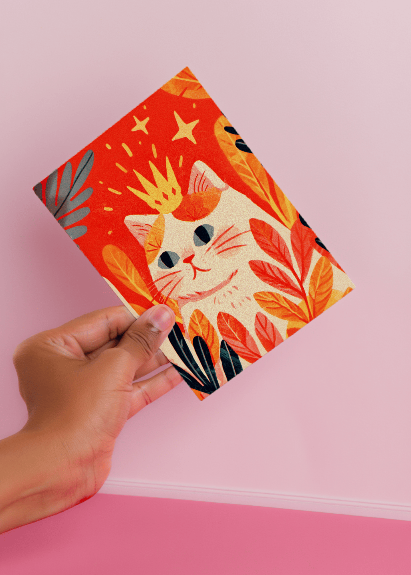 Majestic Cat Greetings mockup 4