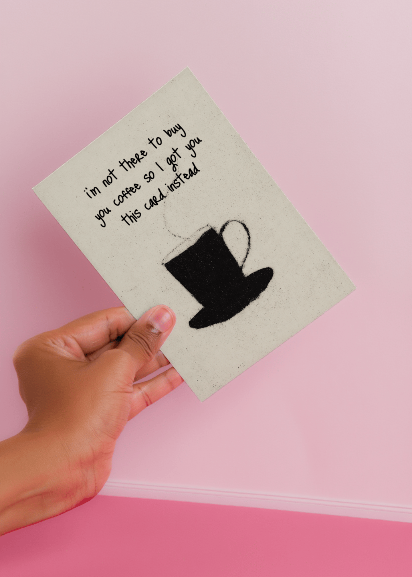 Coffee Card for Long Distance Connections mockup 4