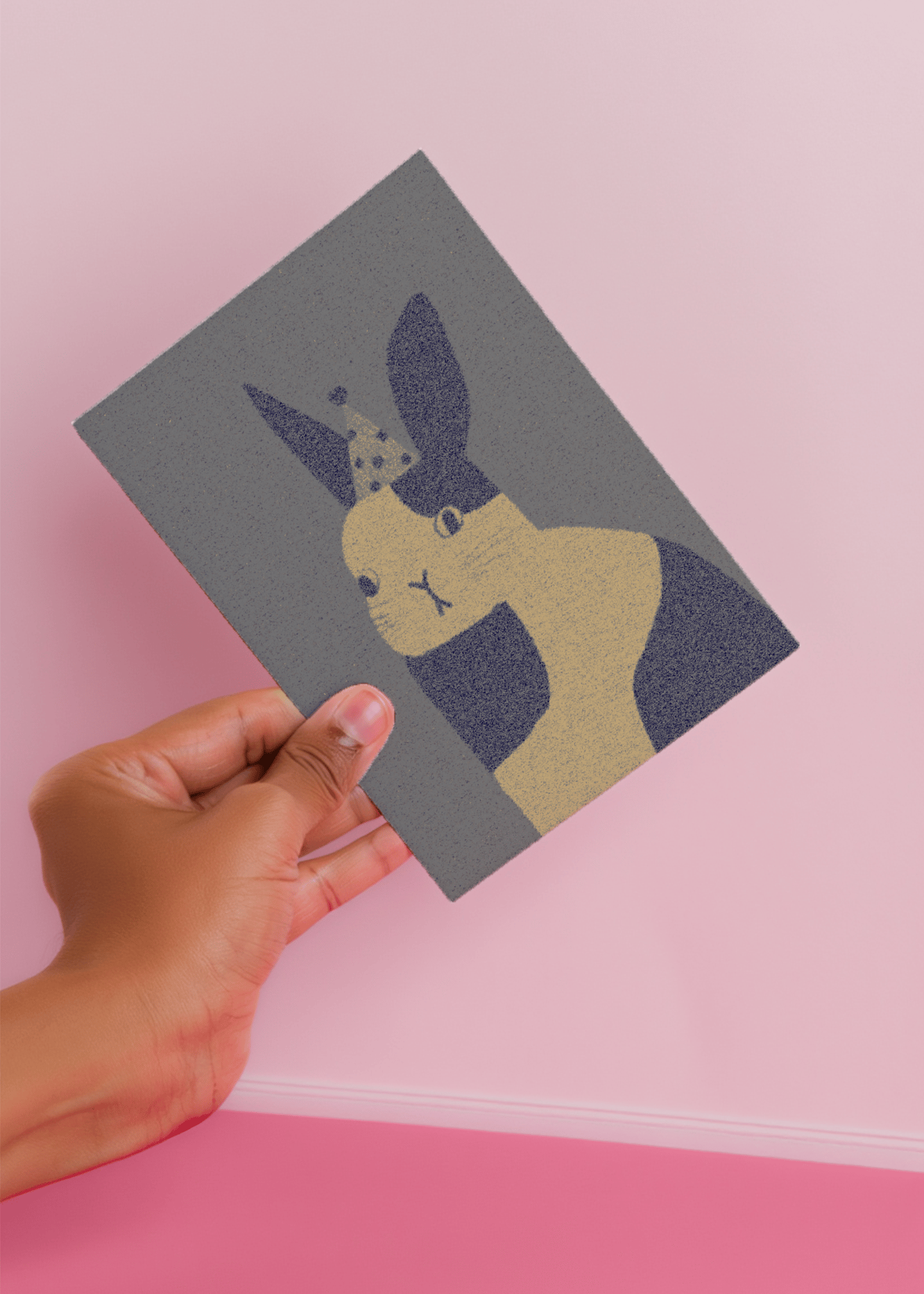 Party Bunny Celebration Card mockup 4
