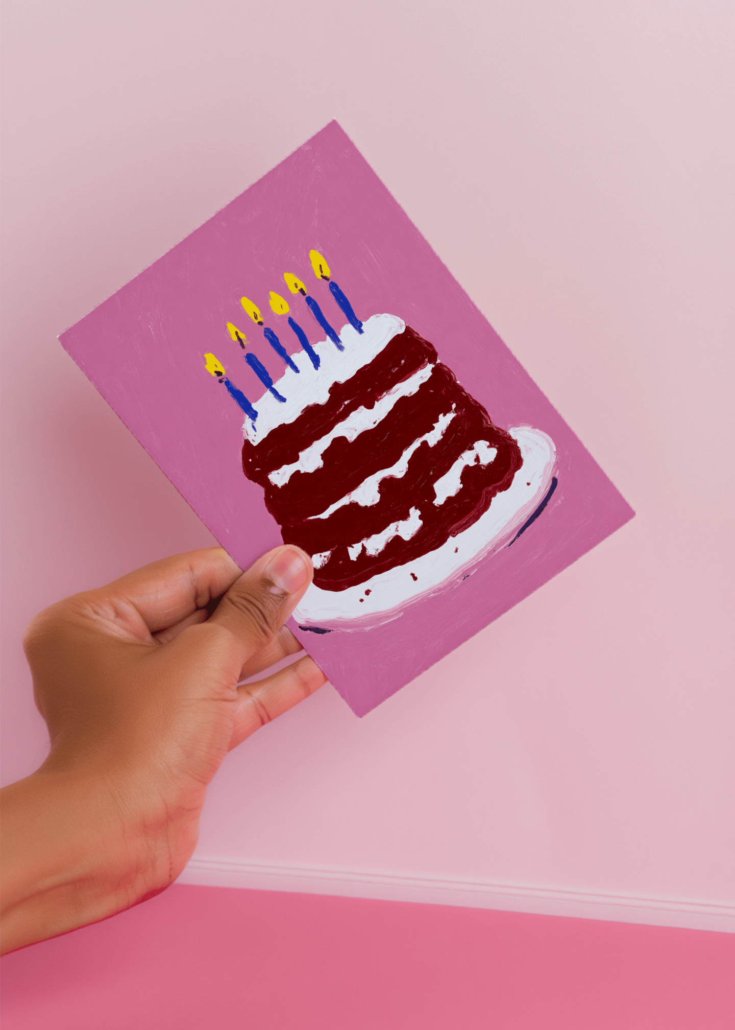 Festive Cake Birthday Greeting mockup 4