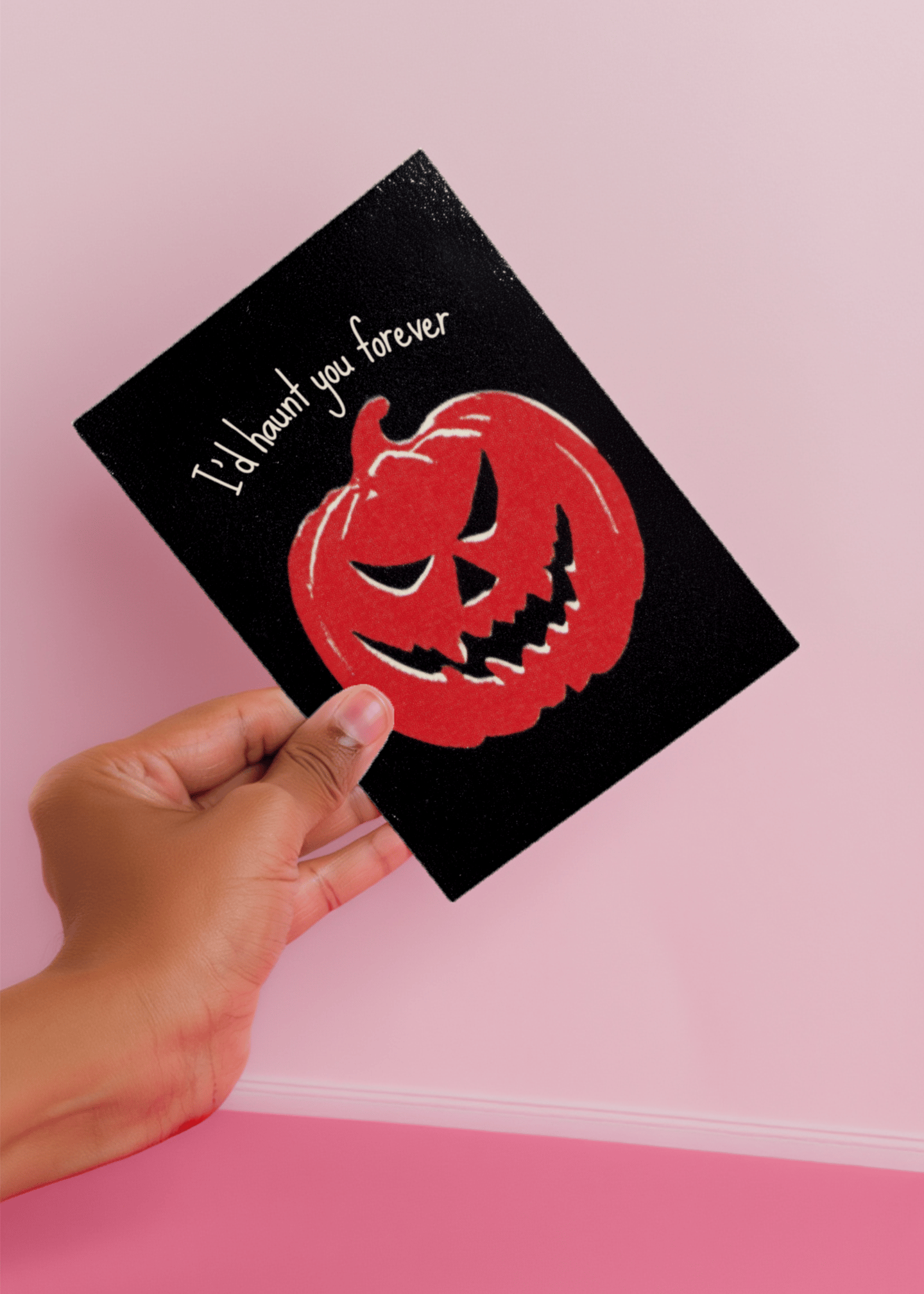 Forever Haunting Halloween Card mockup 4