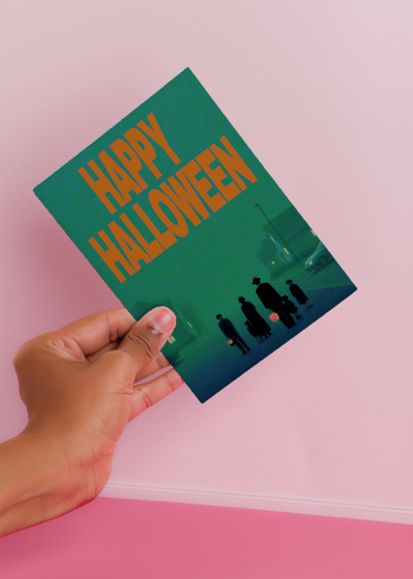 Spooky Halloween Night Card mockup 4
