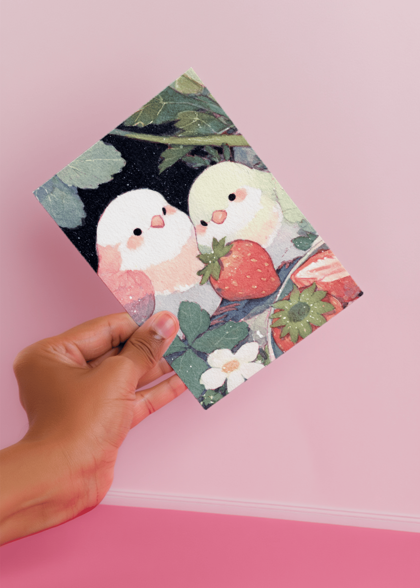 Sweet Pair of Lovebirds mockup 4