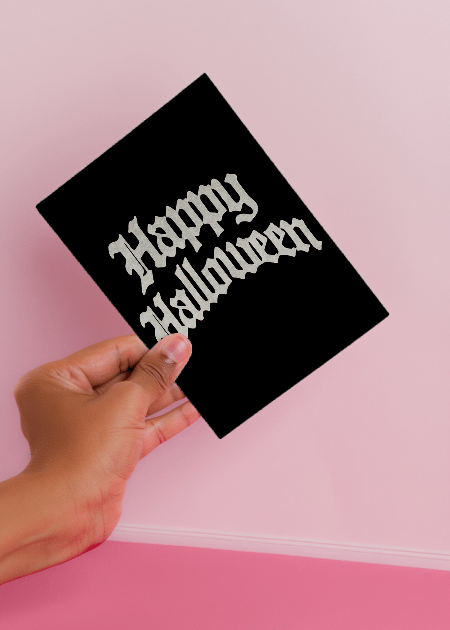 Spooky Halloween Greeting Card mockup 4