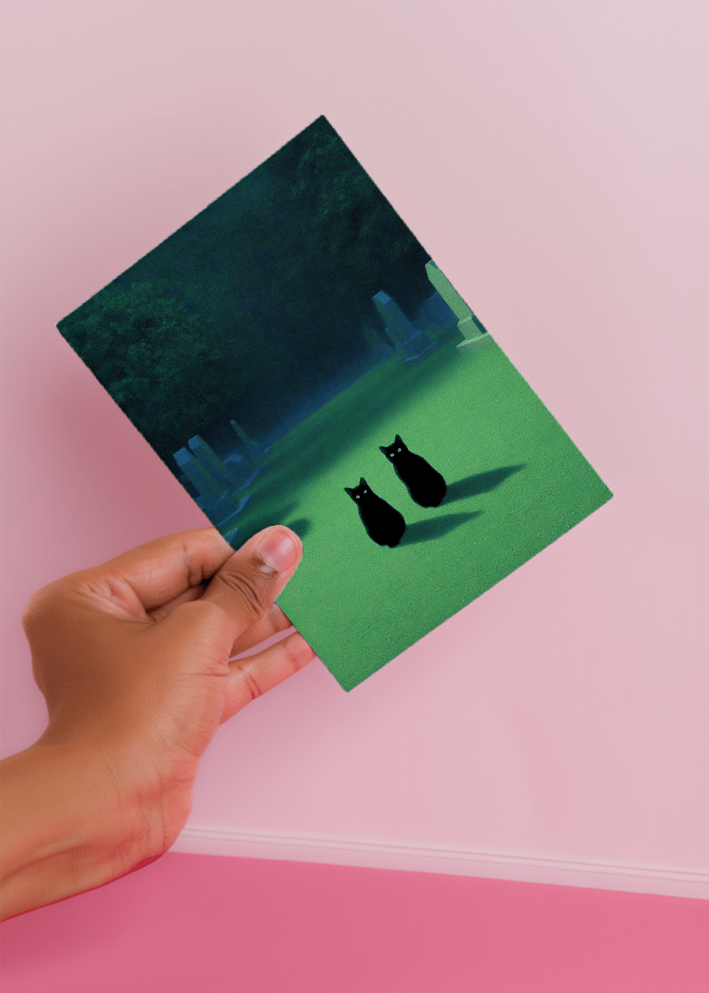 Mystical Black Cats mockup 4