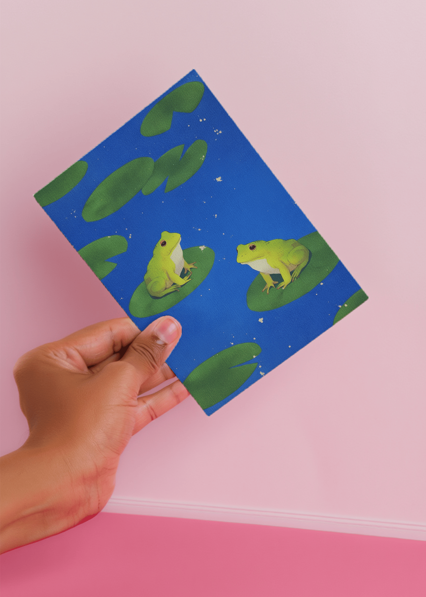 Charming Frog Pond Scene mockup 4
