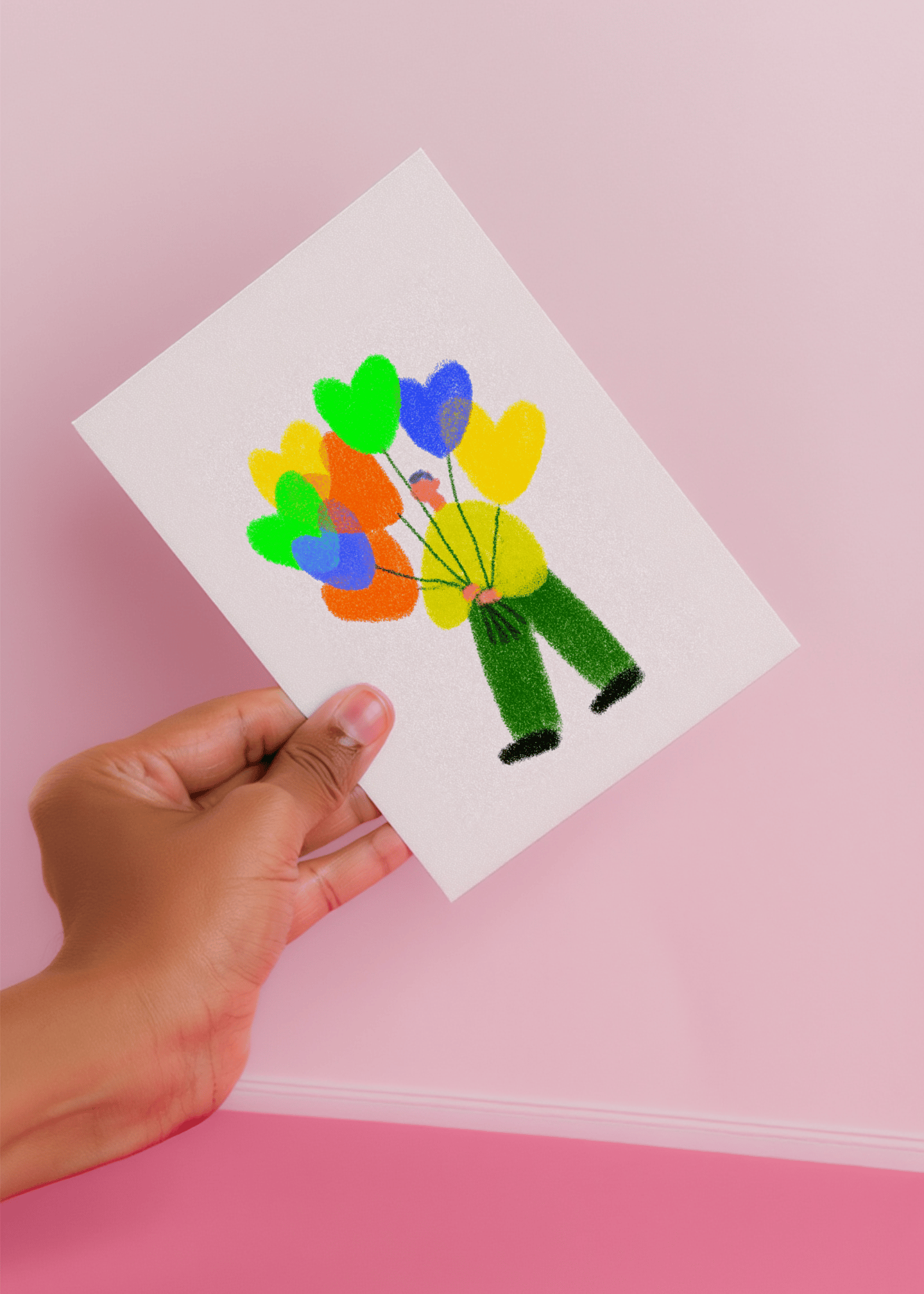 Vibrant Heart Balloon Surprise mockup 4