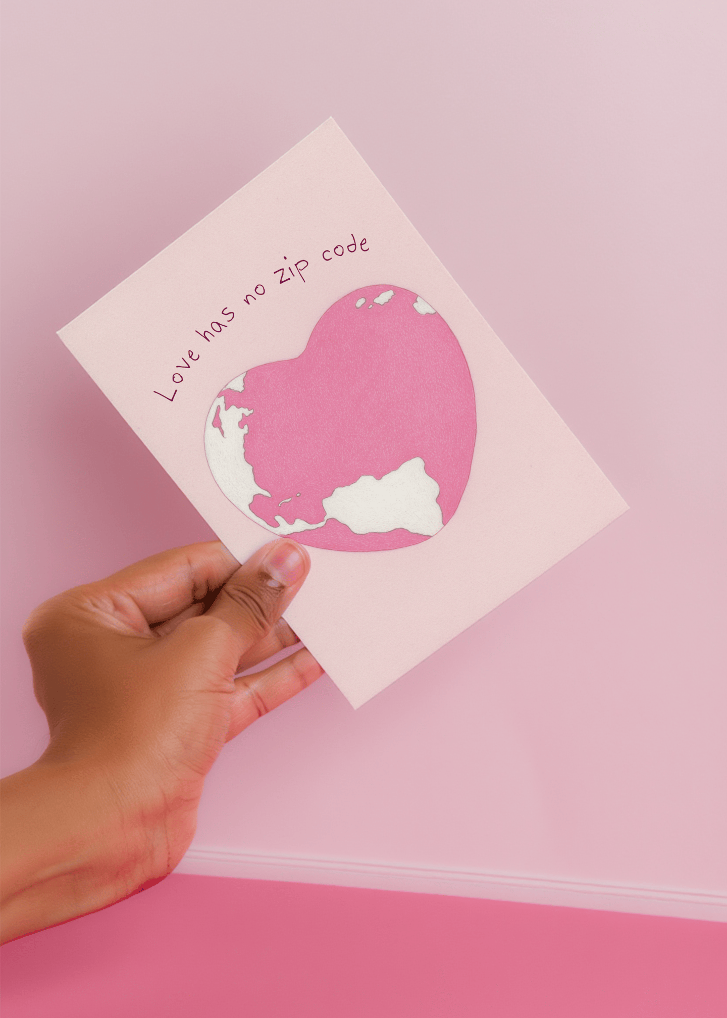 Love Knows No Boundaries Card mockup 4