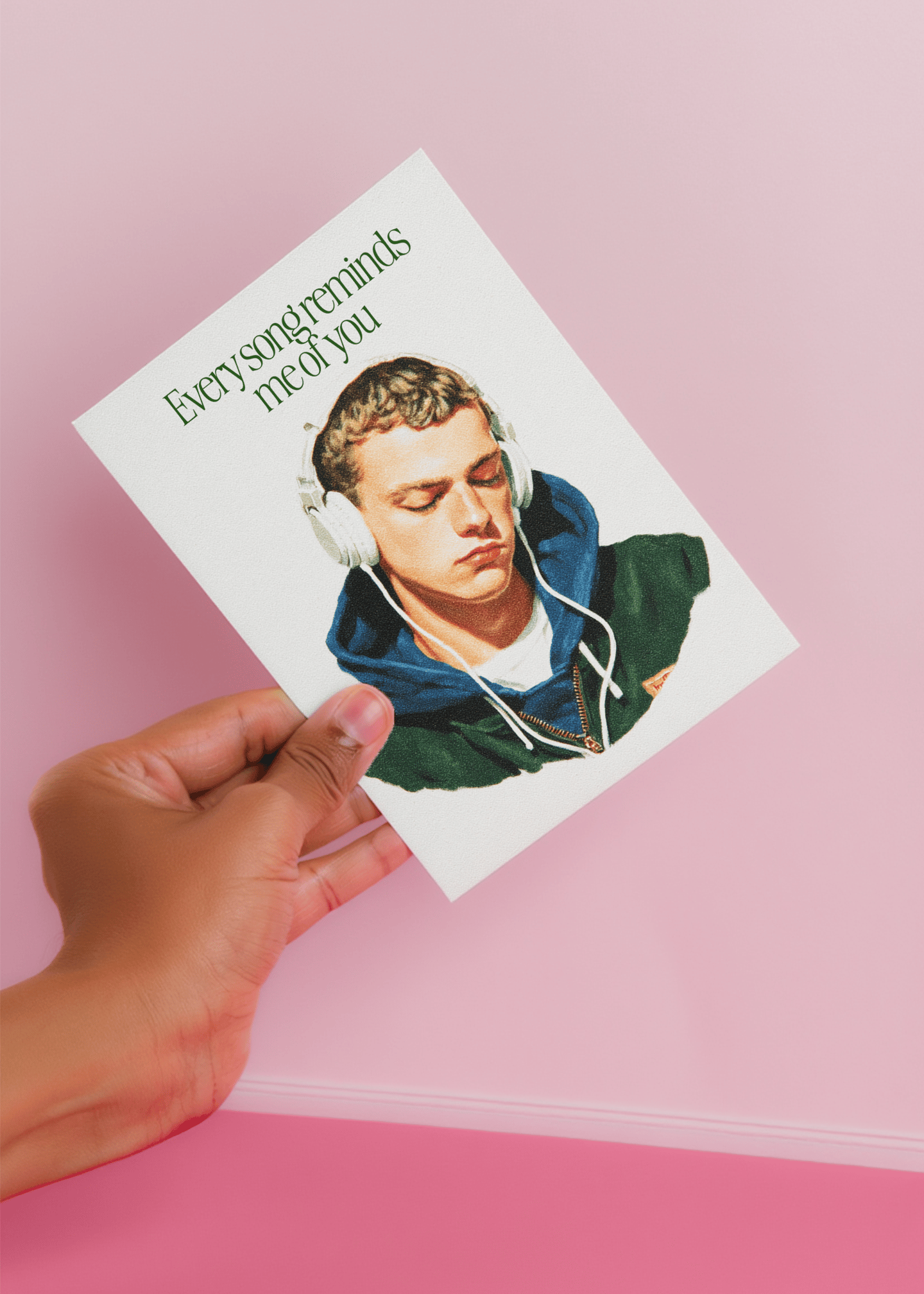 Every Song Reminds Me of You Music Card mockup 4