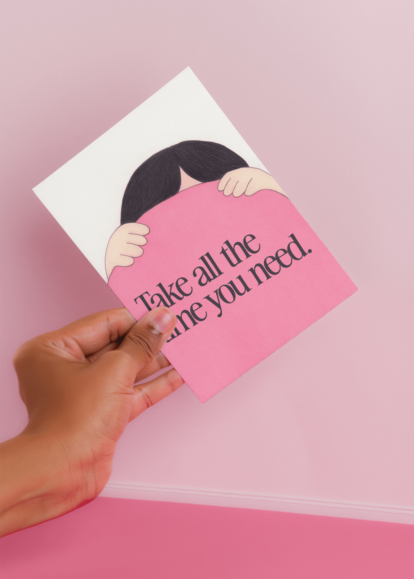 Take All the Time You Need Card mockup 4