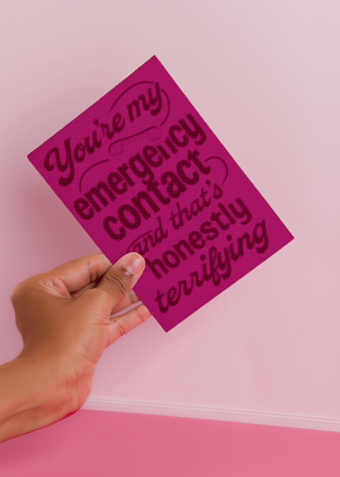 Emergency Contact Terror Card mockup 3