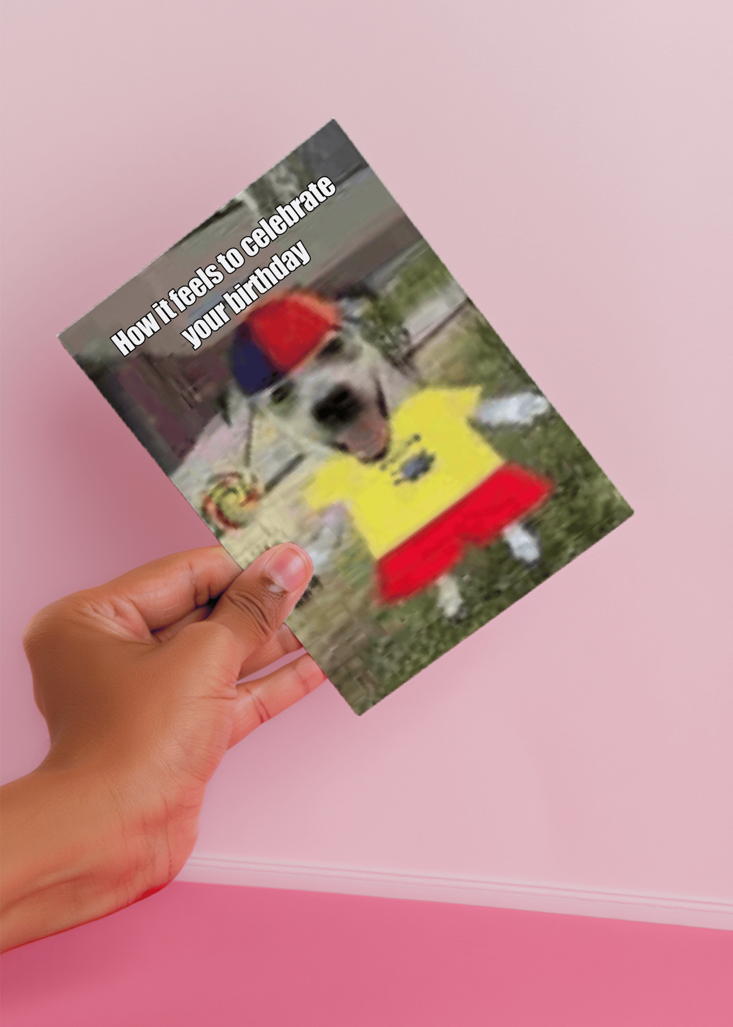 How It Feels to Celebrate Birthday Card mockup 4