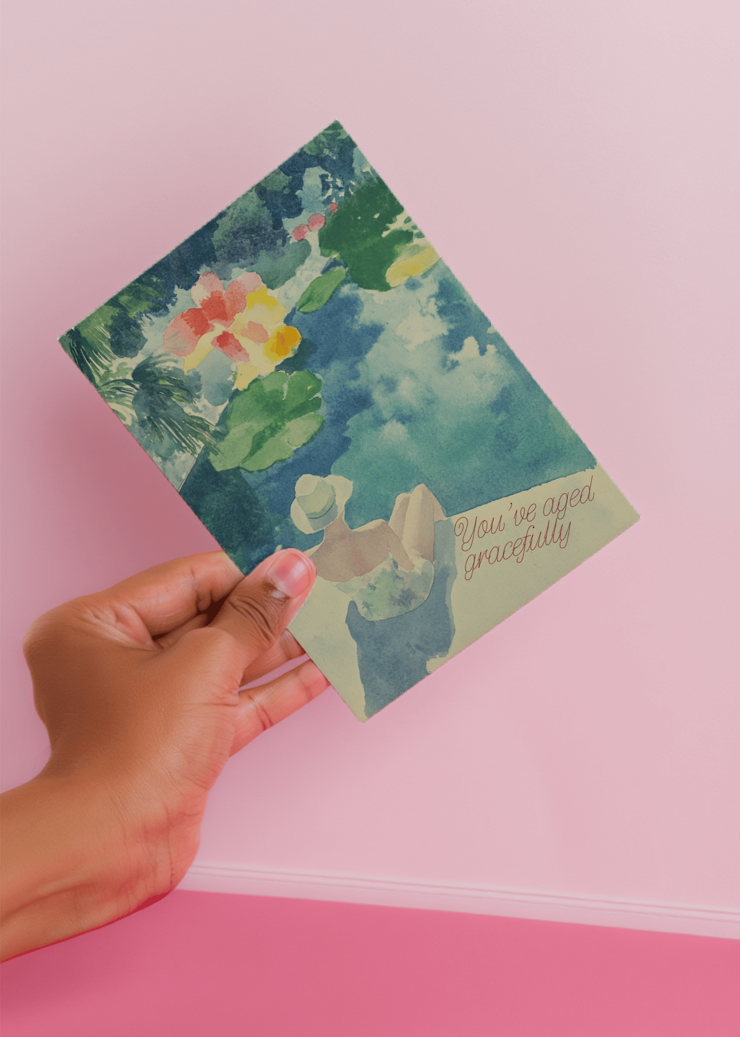 Aged Gracefully Birthday Card mockup 4