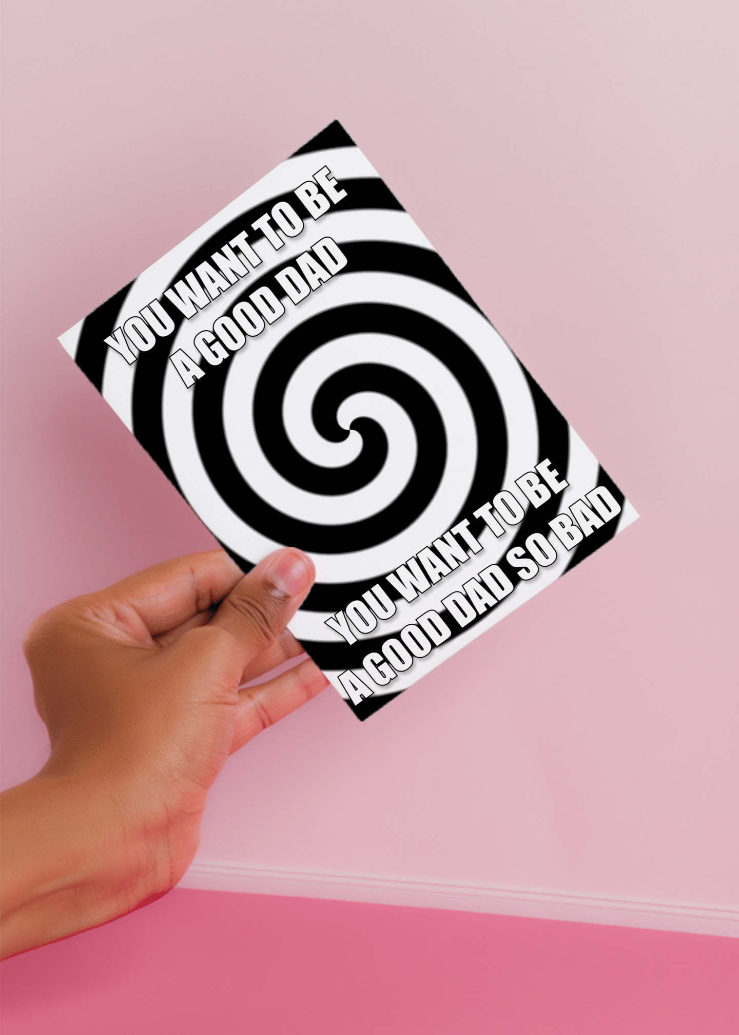 Hypno Dad Encouragement Card mockup 4