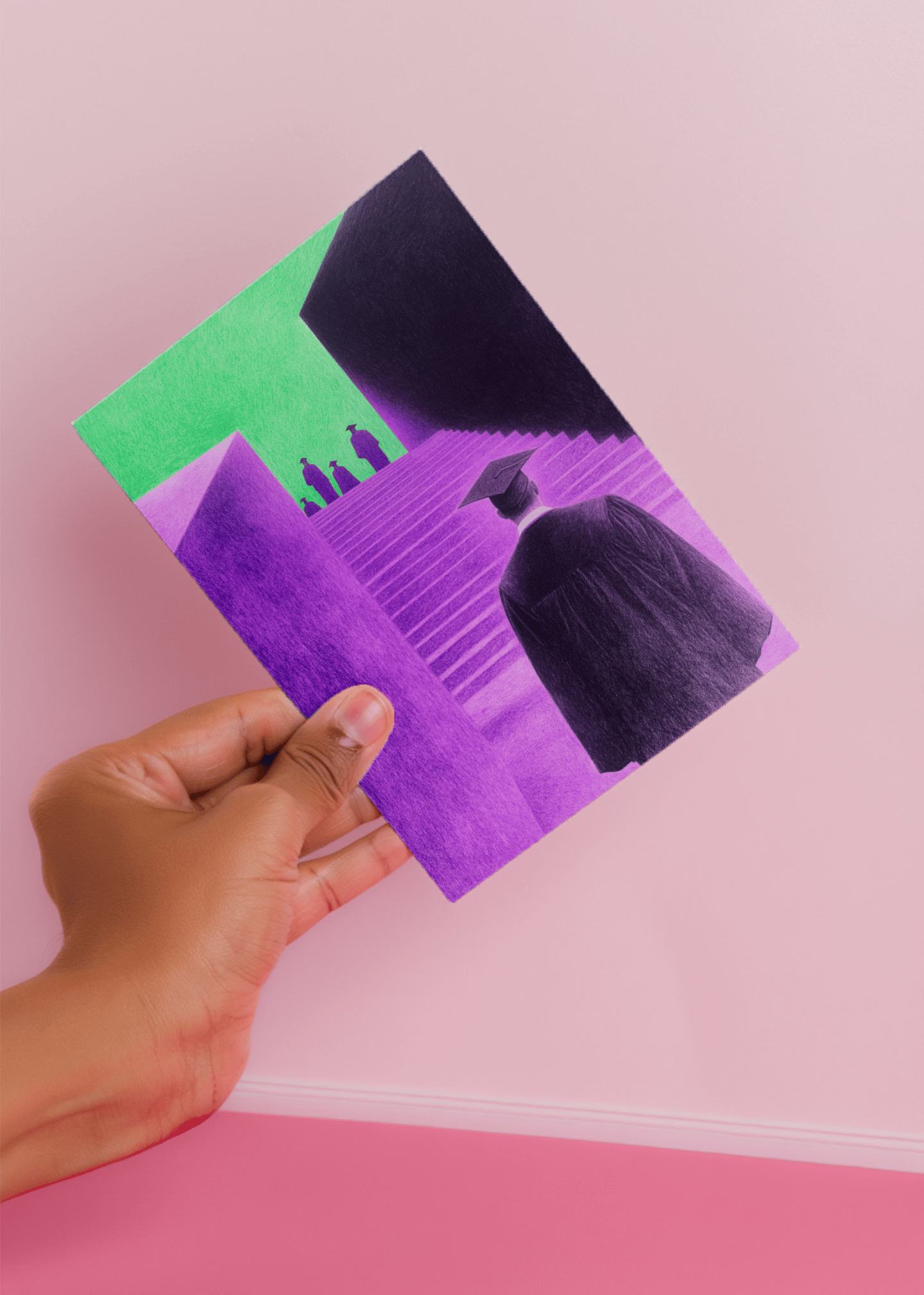 Step Into the Future Graduation Card mockup 4