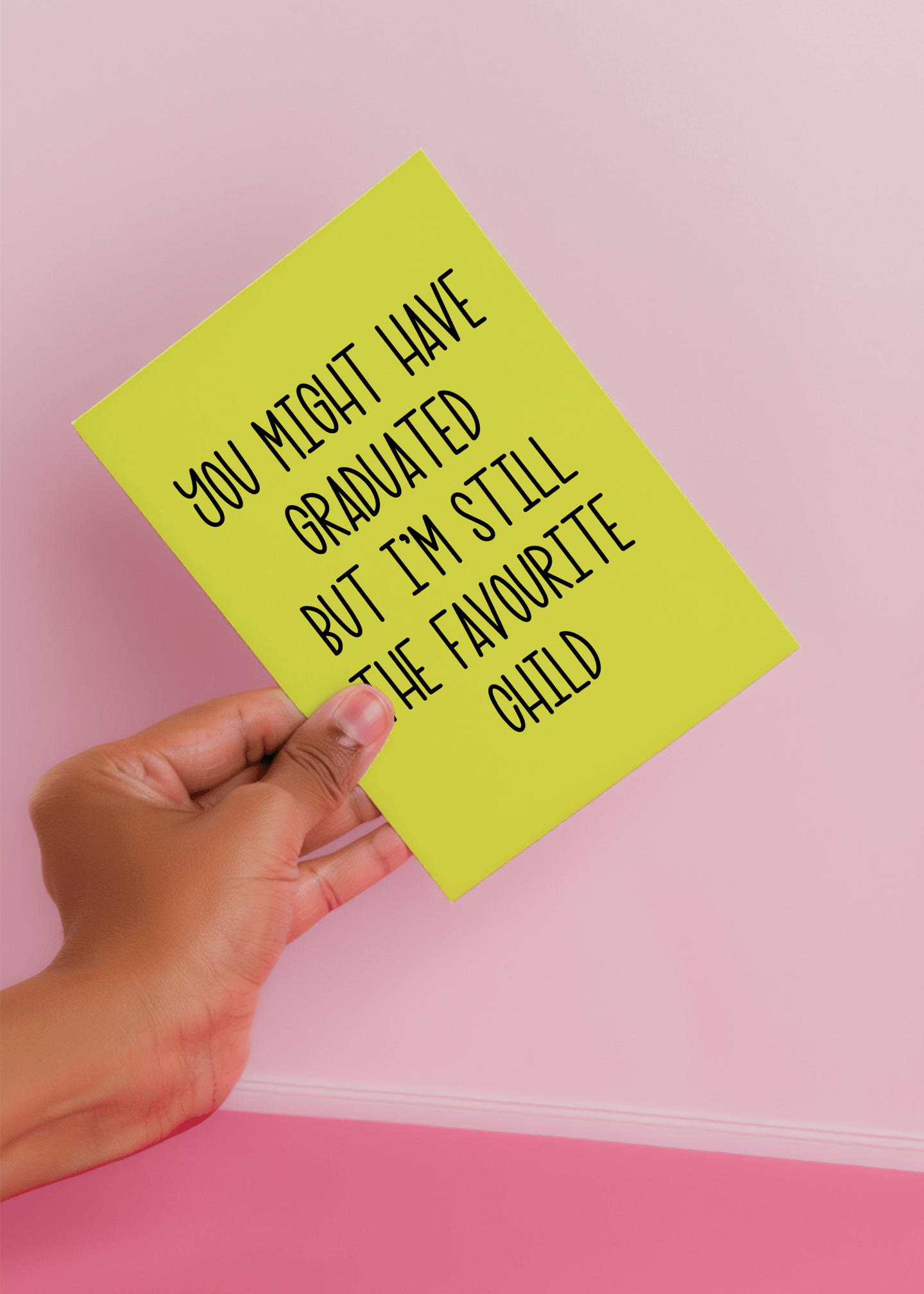 Favourite Child Graduation Card mockup 4