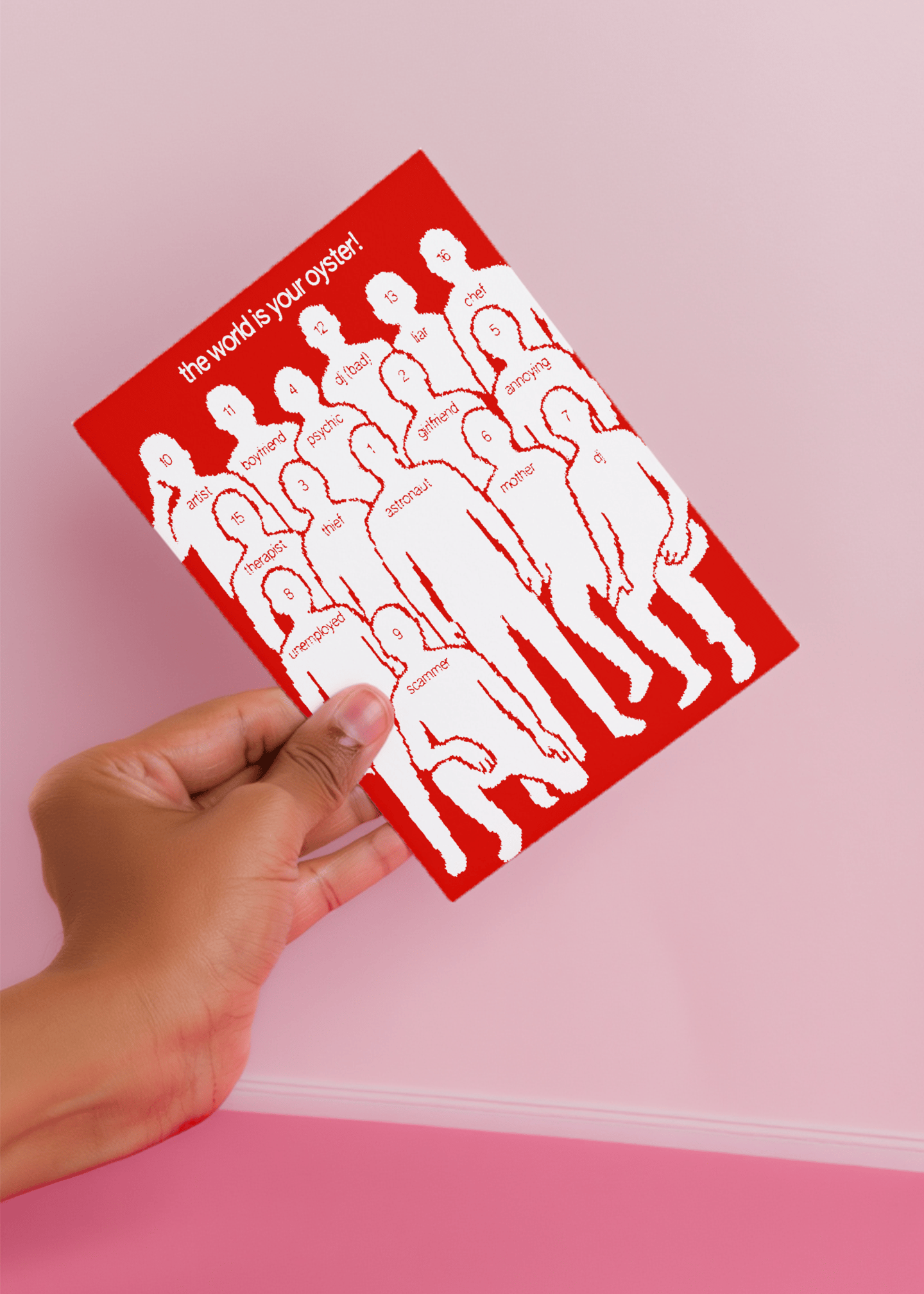 The World Is Your Oyster Career Forecast Card mockup 4