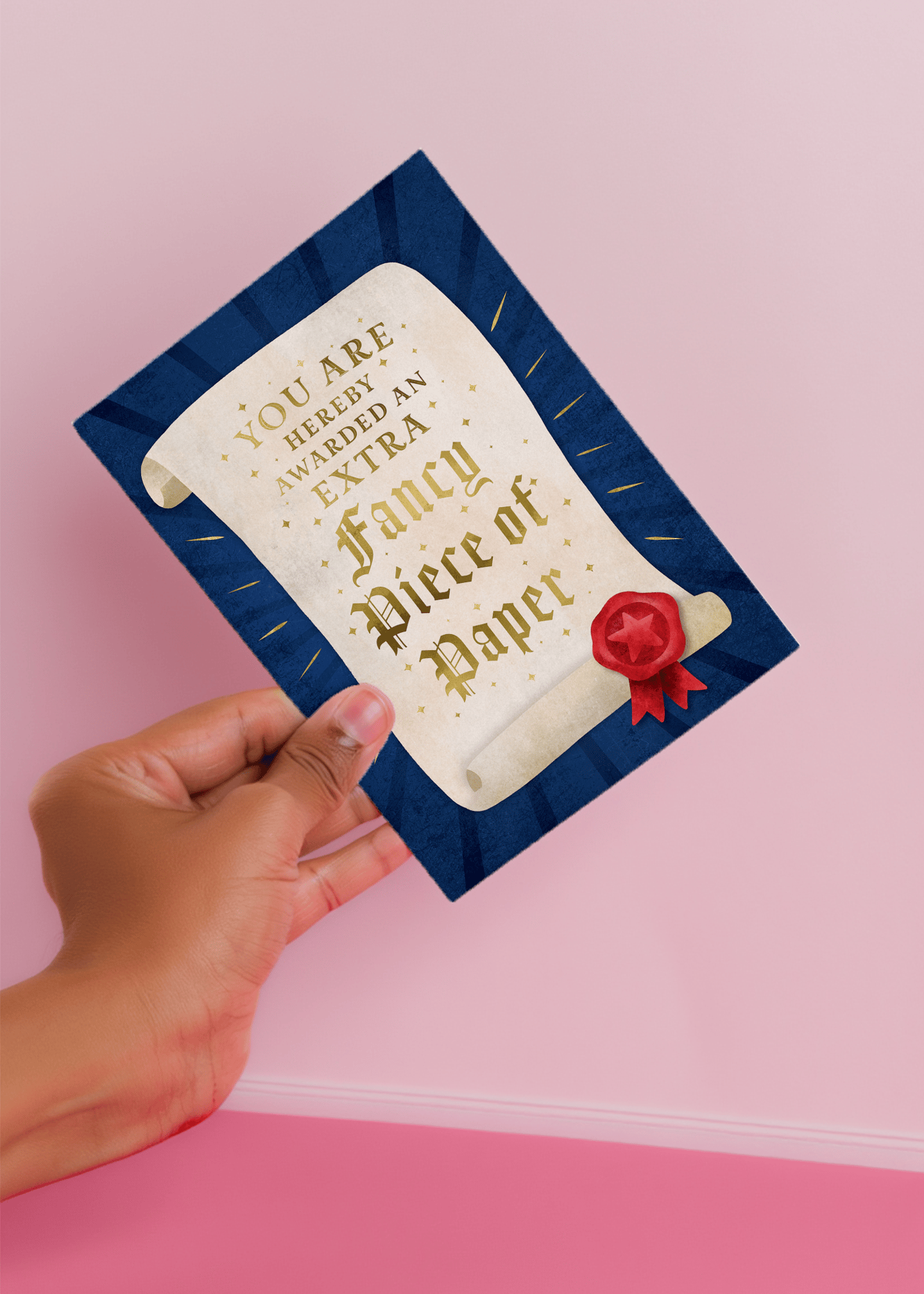 Fancy Piece of Paper Graduation Card mockup 4