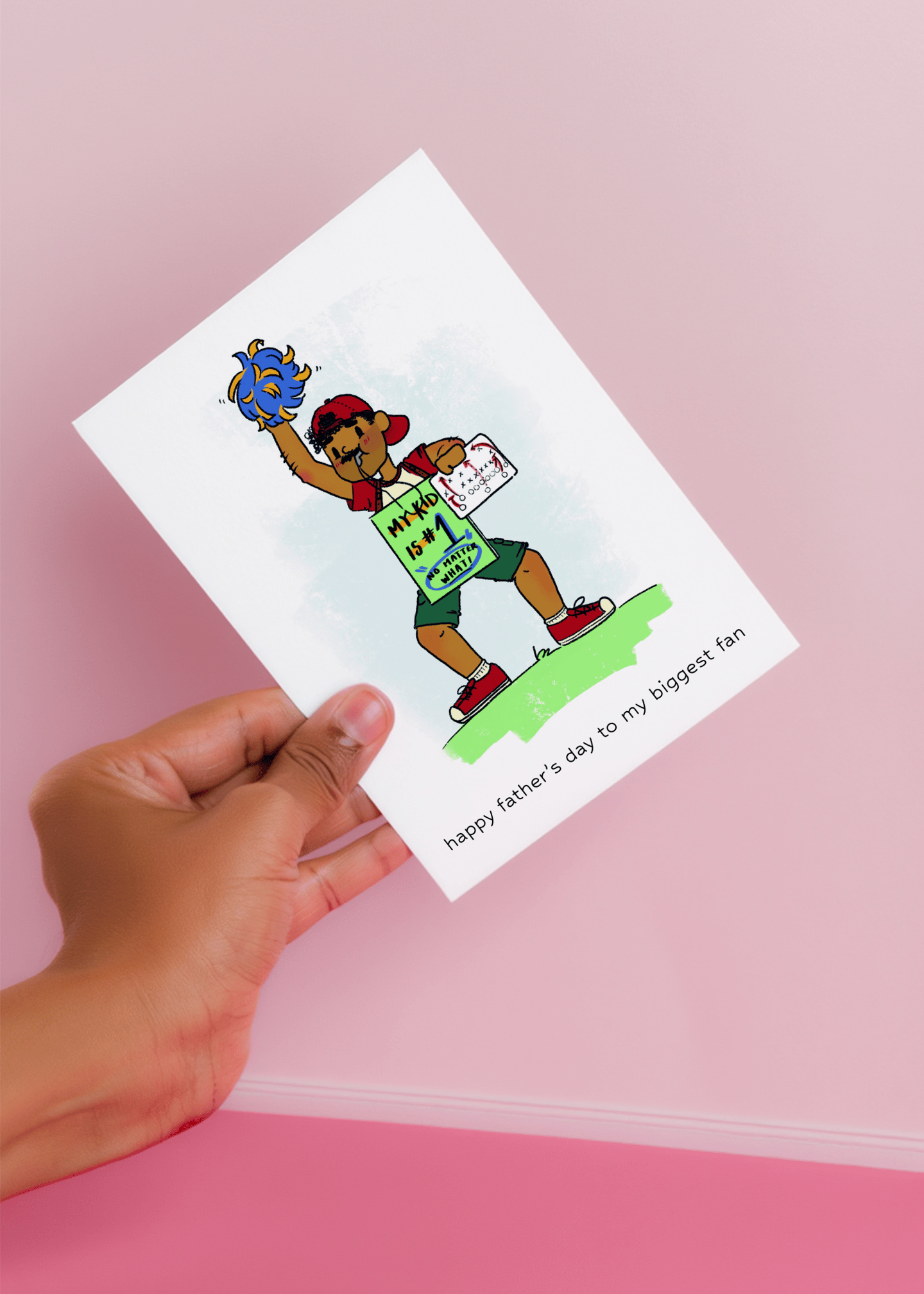 Happy Father's Day to My Biggest Fan Card mockup 4