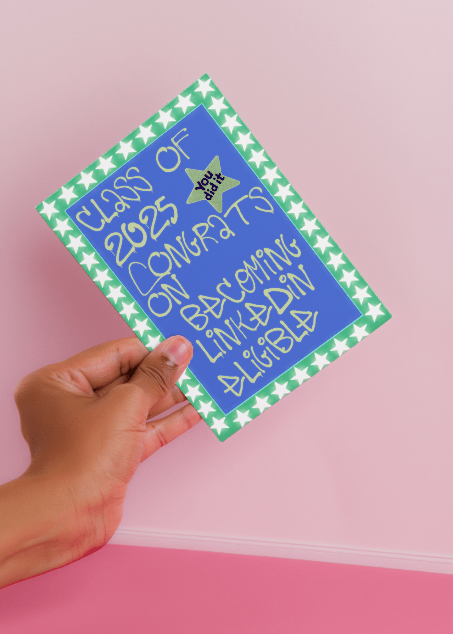 Class of 2025 LinkedIn Eligibility Card mockup 4