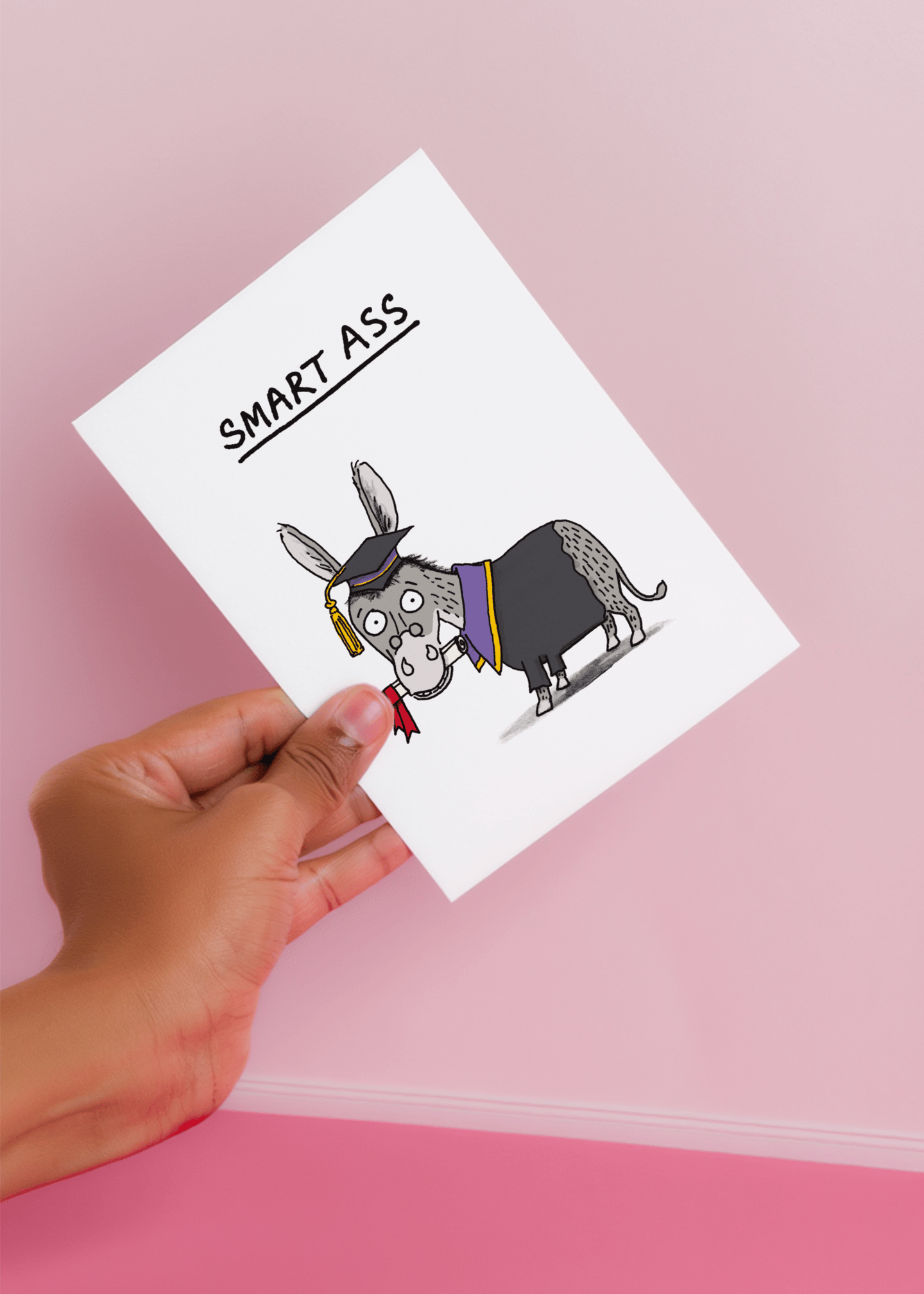 Smart Ass Graduation Card mockup 4