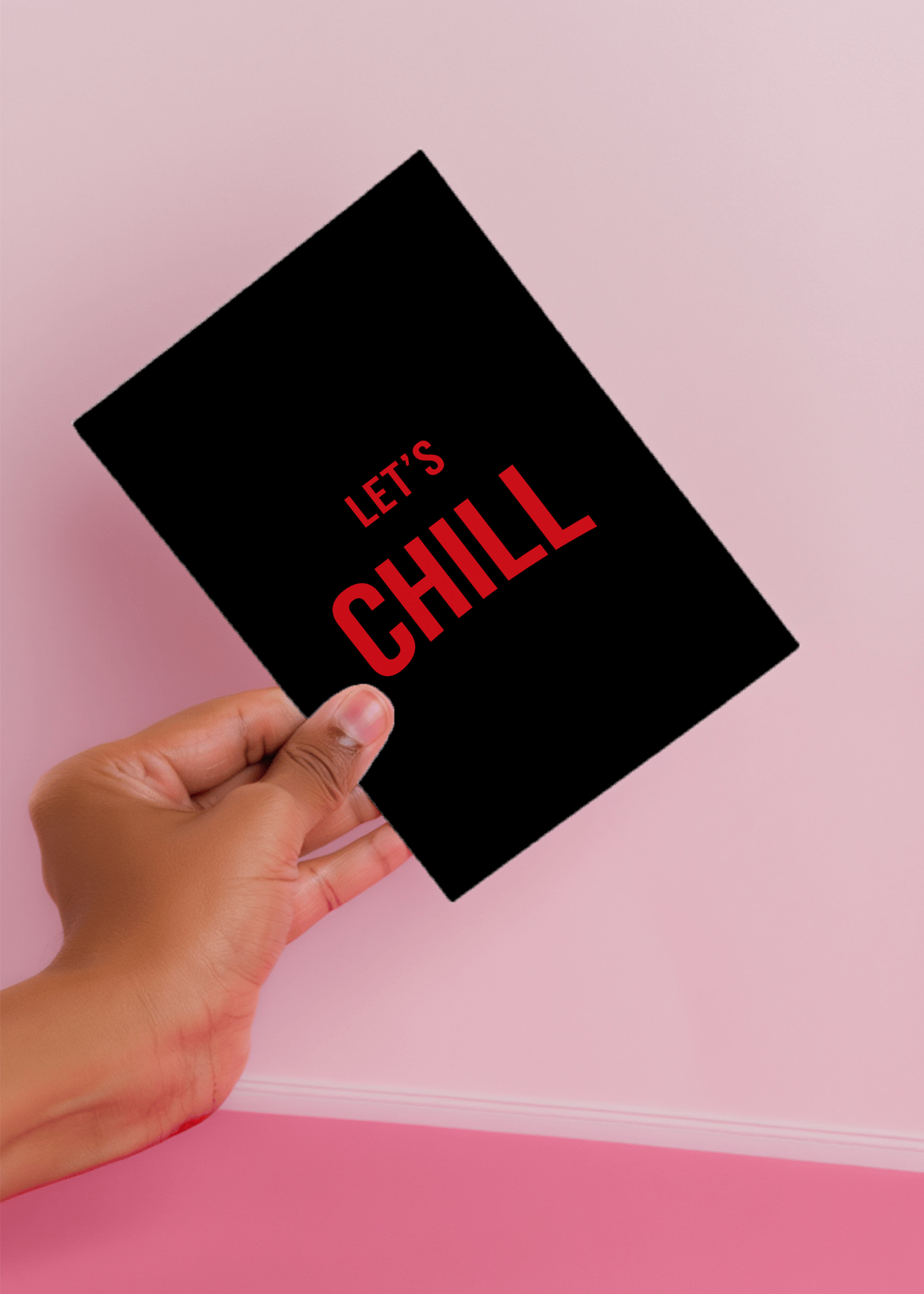 Let’s Chill Love Card mockup 4
