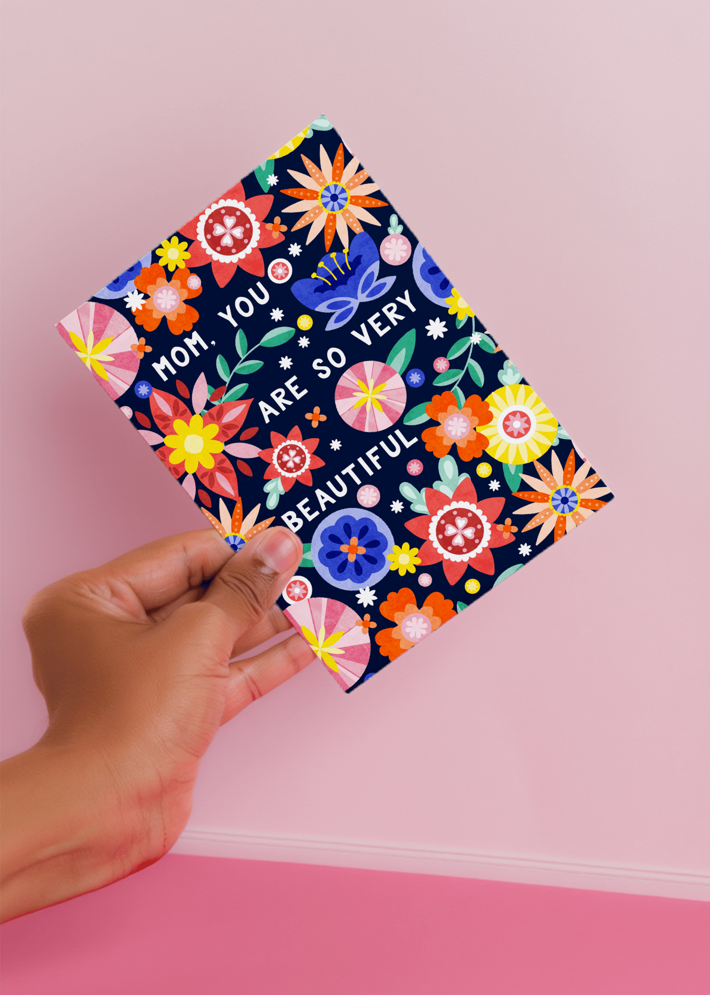 So Very Beautiful Mom Card mockup 4