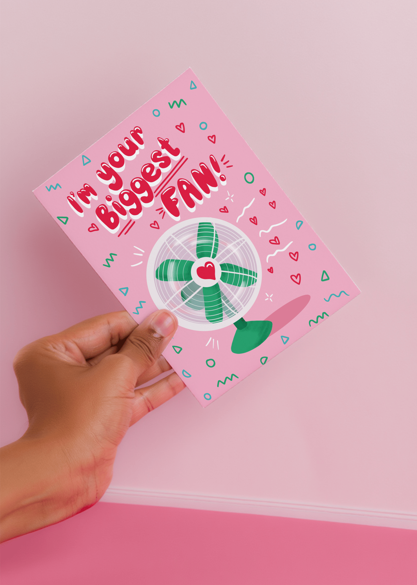 Biggest Fan Valentine's Card mockup 4
