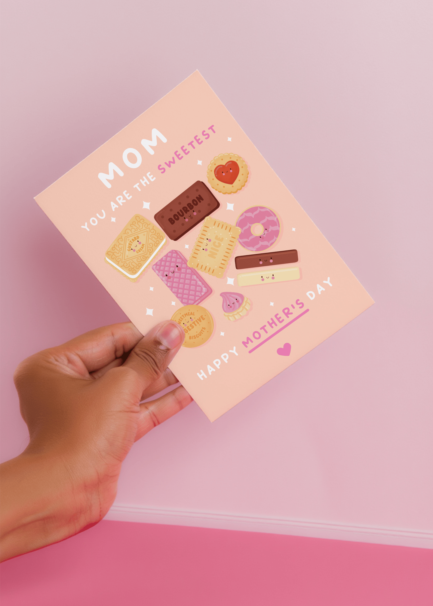 Sweetest Mom Biscuit Card mockup 4