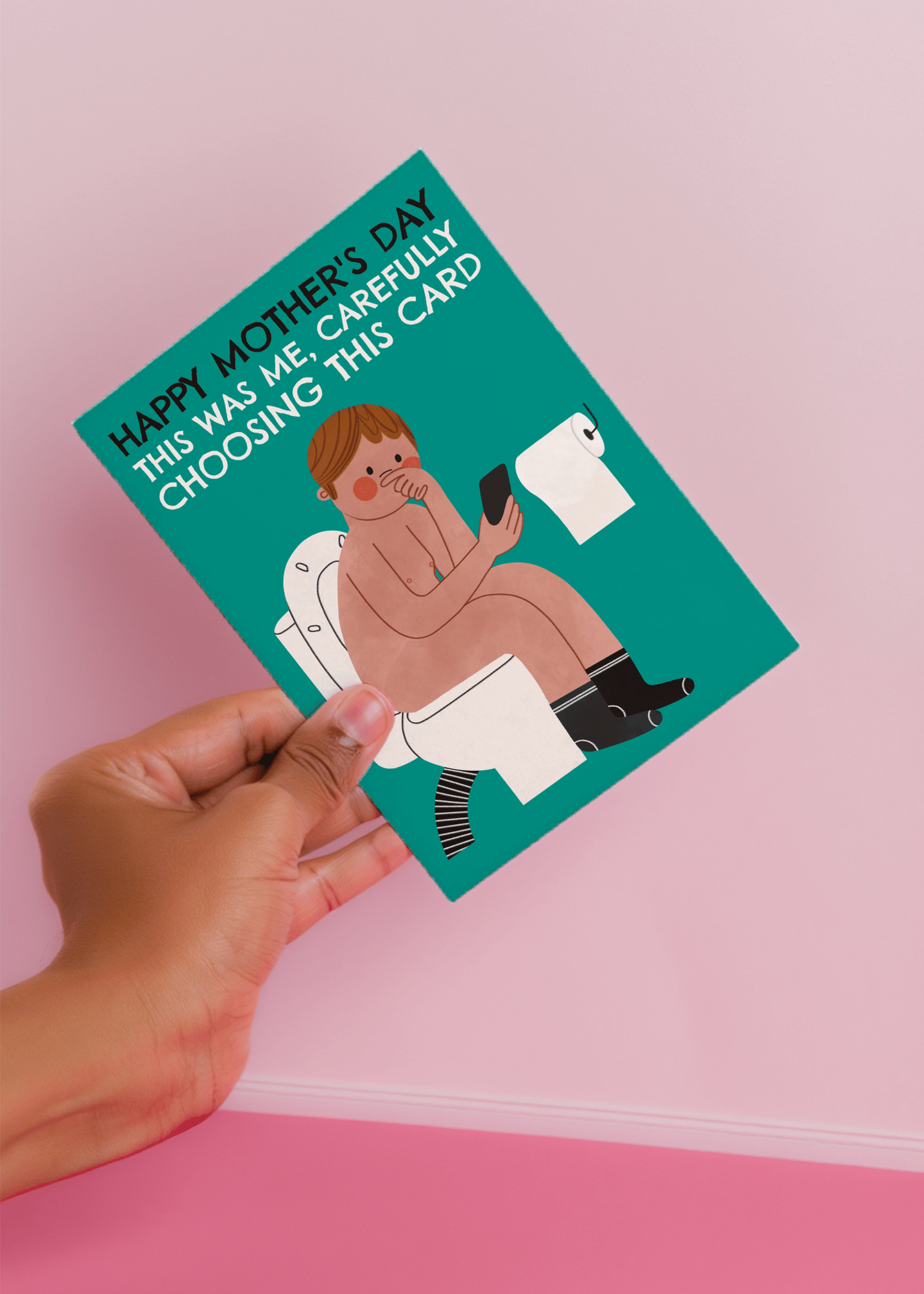 Carefully Chosen Mother's Day Card mockup 4