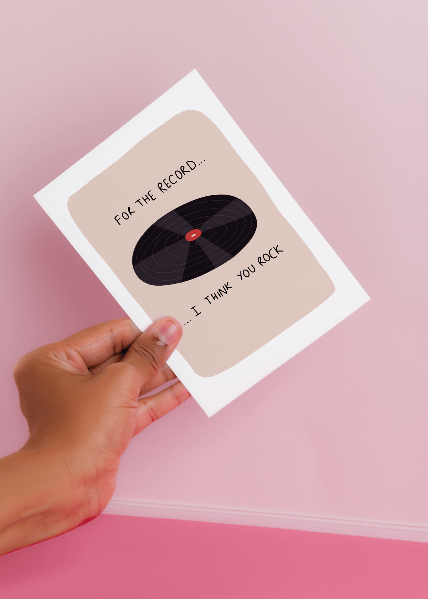 For the Record Vinyl Card mockup 4