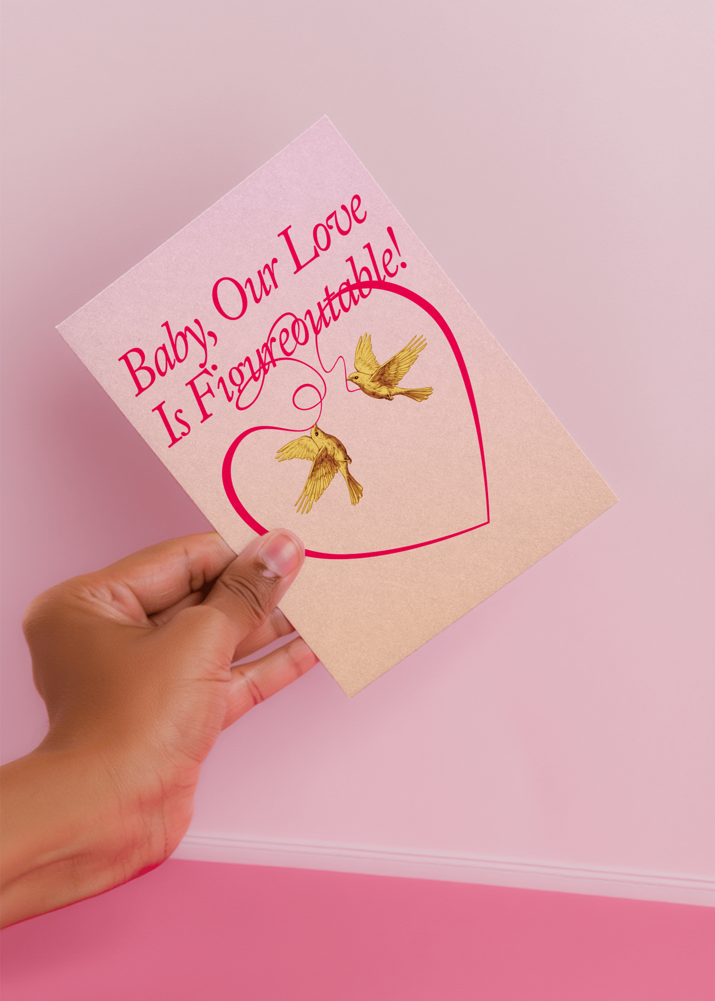 Our Love Is Figureoutable Card mockup 4