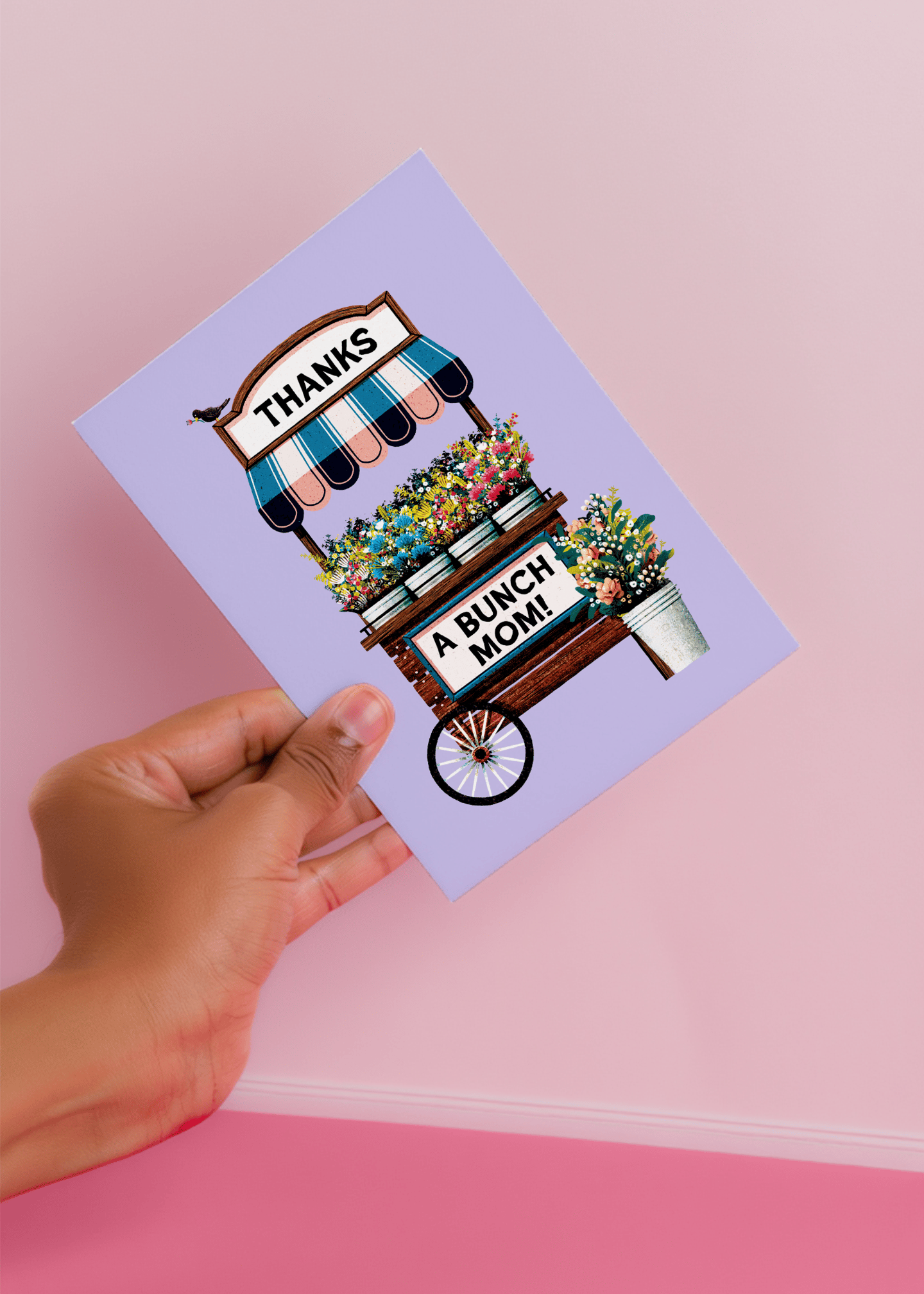 Thanks a Bunch Mom Card mockup 4