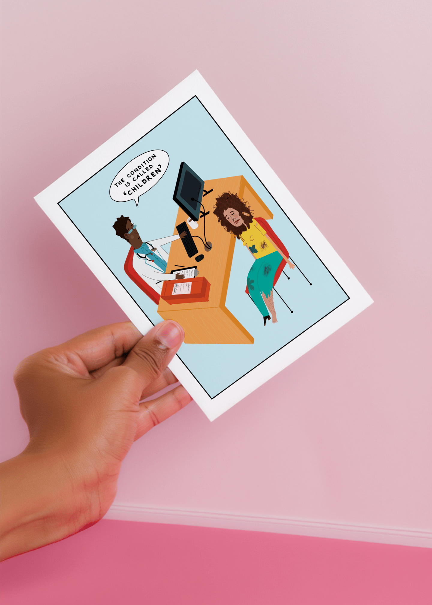 The Condition Is Called Children Card mockup 4