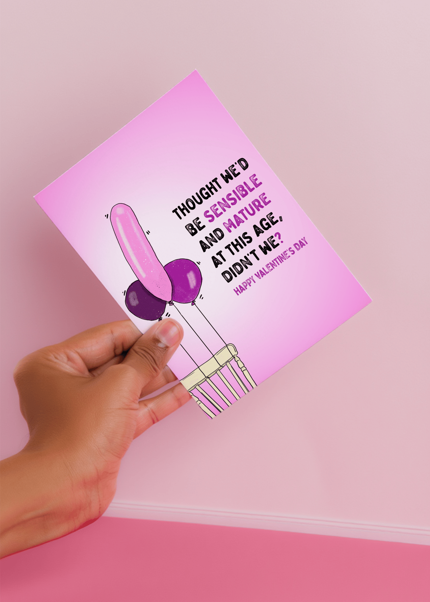 Sensible and Mature Valentine's Day Card mockup 4