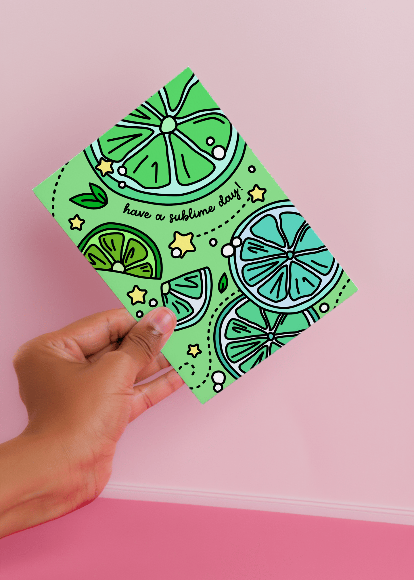 Sublime Day Lime Card mockup 4
