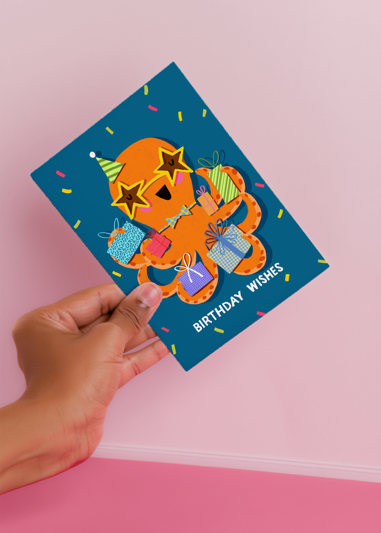 Octopus Birthday Wishes mockup 4
