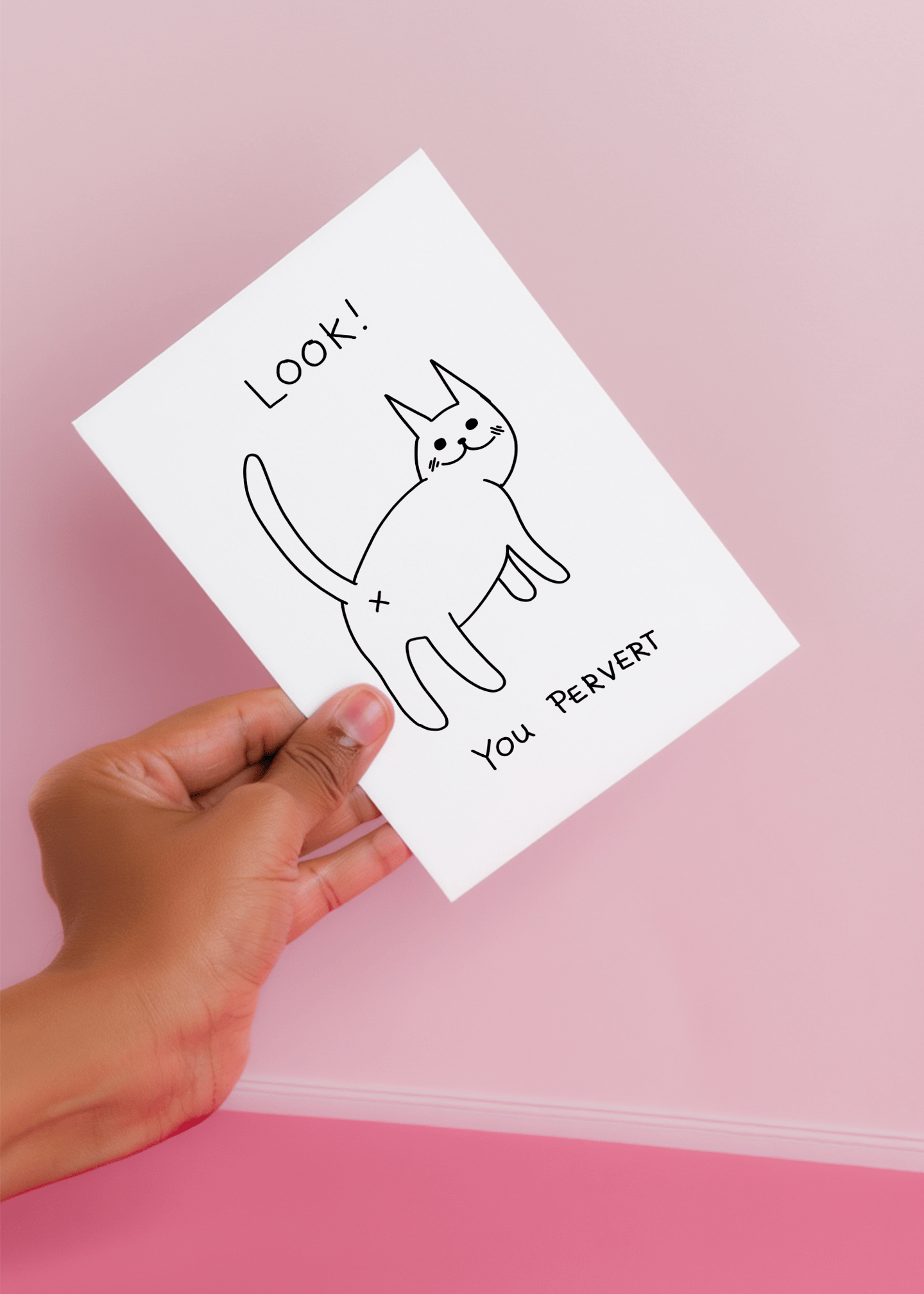 Look You Pervert Cat mockup 4