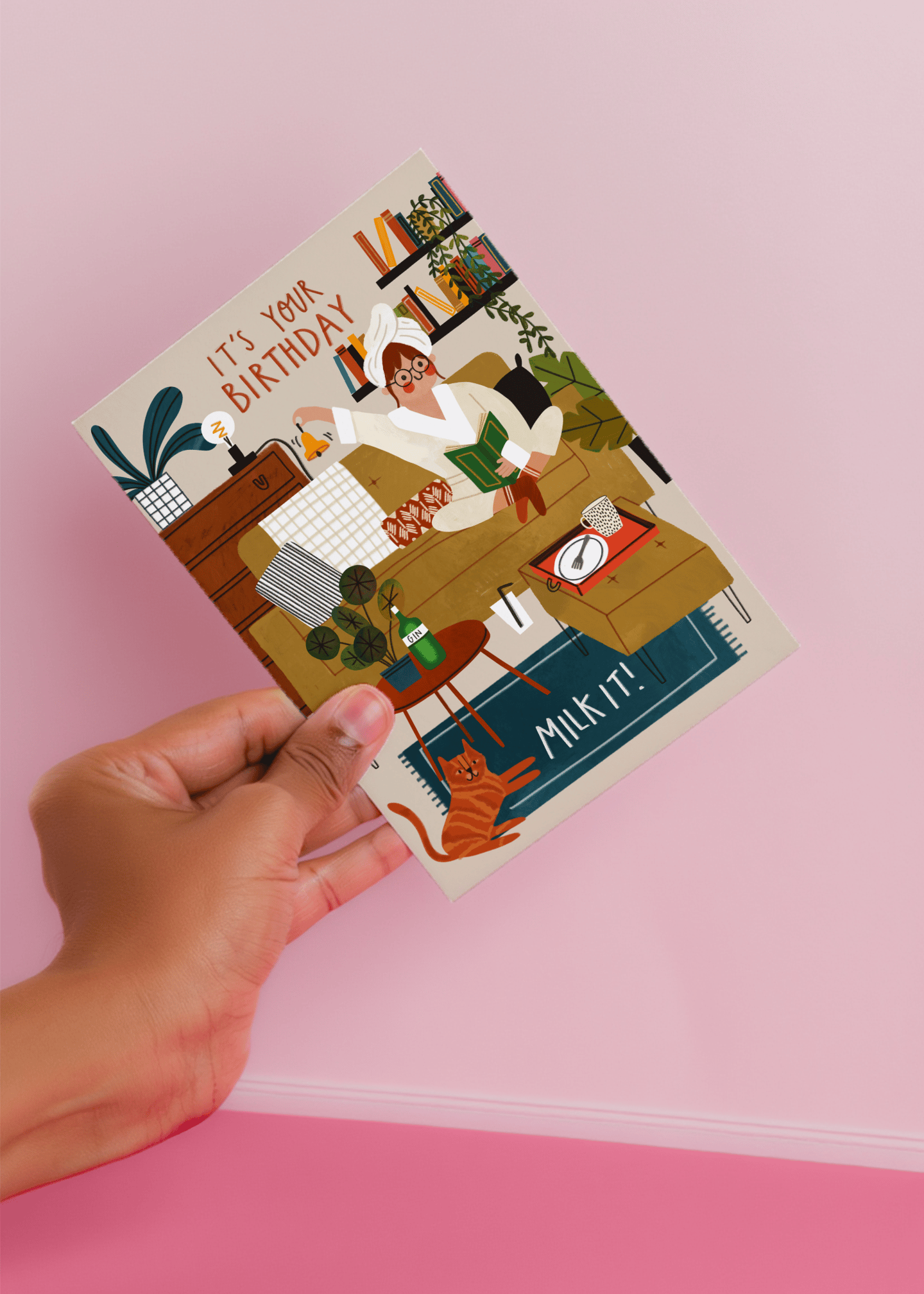 It’s Your Birthday Milk It Card mockup 4