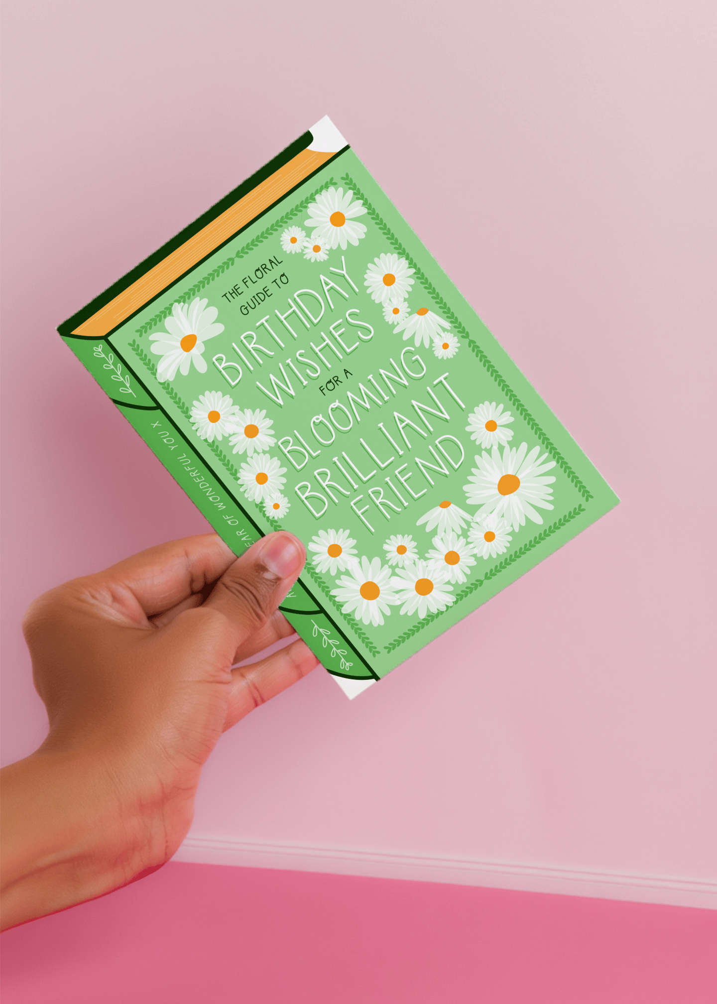 Birthday Wishes for a Blooming Brilliant Friend mockup 4