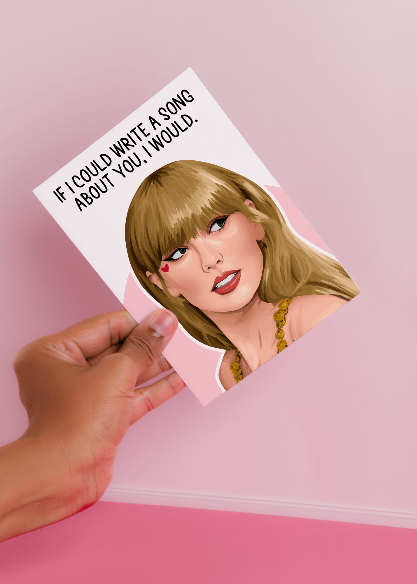 Song-Inspired Valentine's Day Card mockup 4