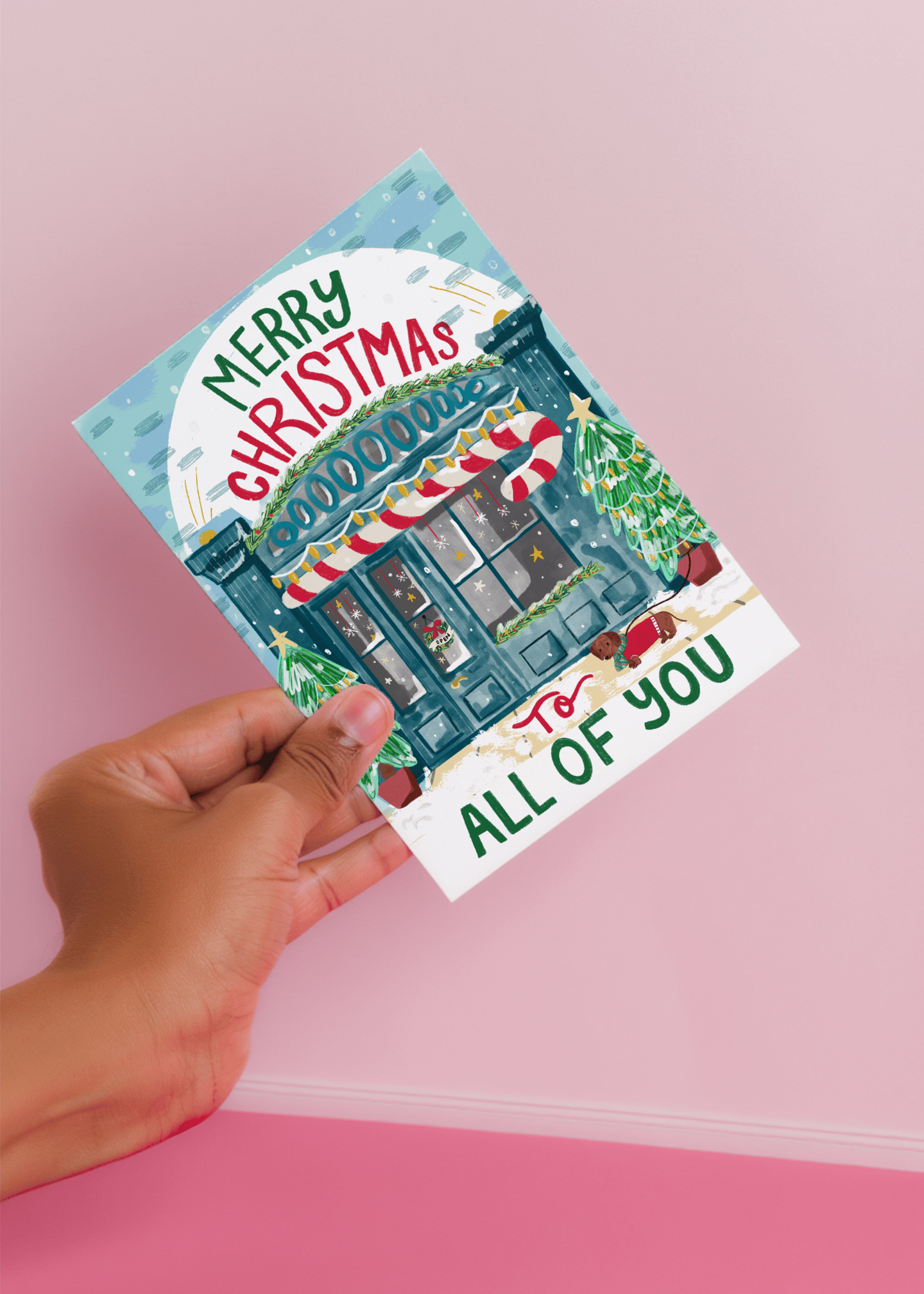 Festive Shopfront Christmas mockup 4