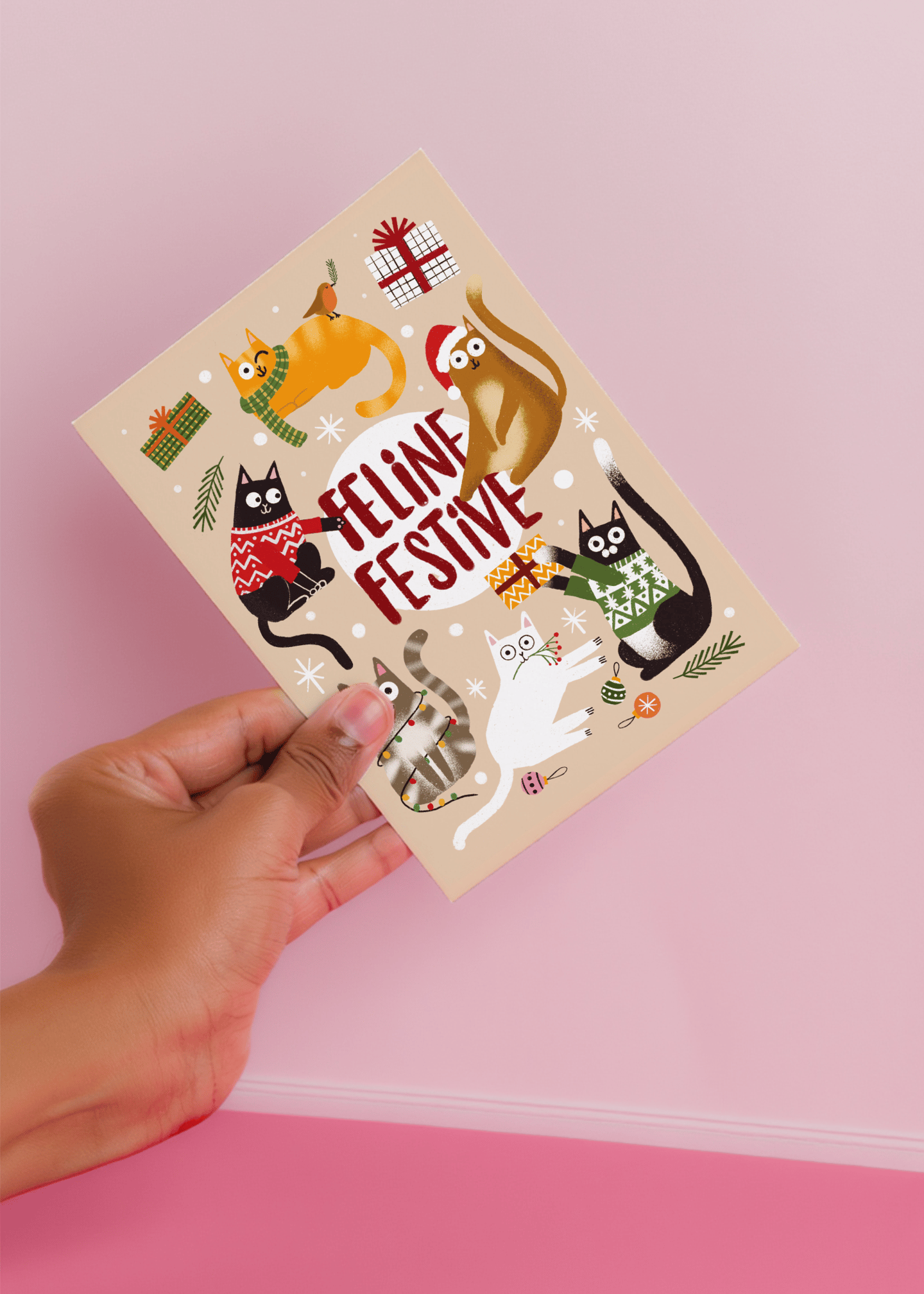 Feline Festive mockup 4