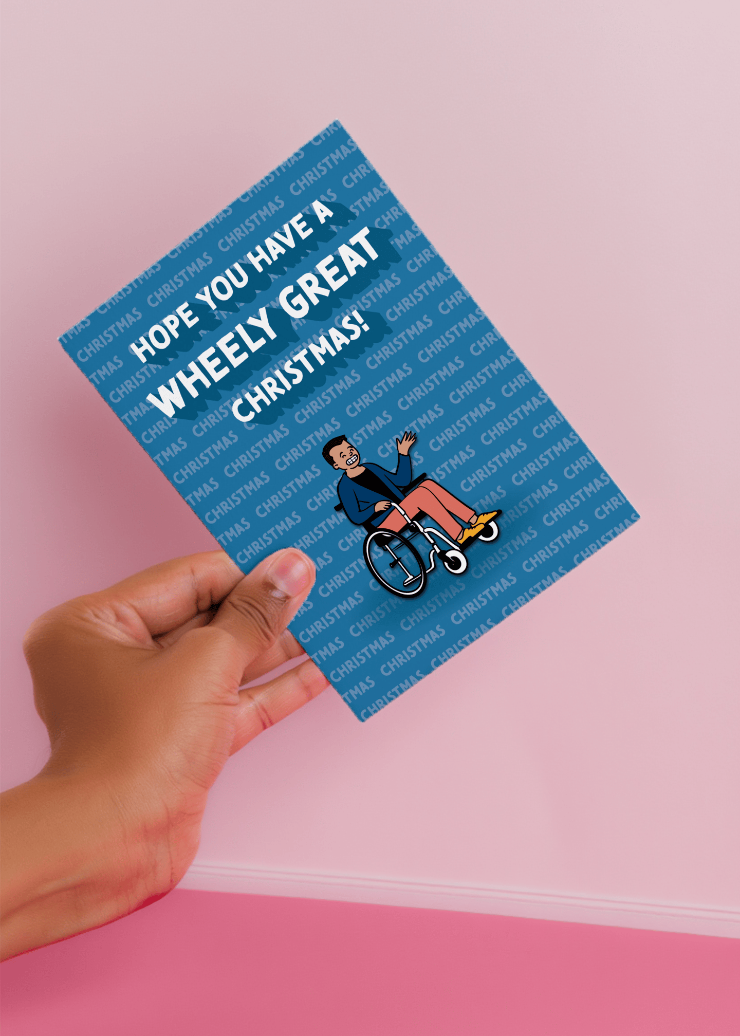 Blue Wheely Christmas Cheer mockup 4