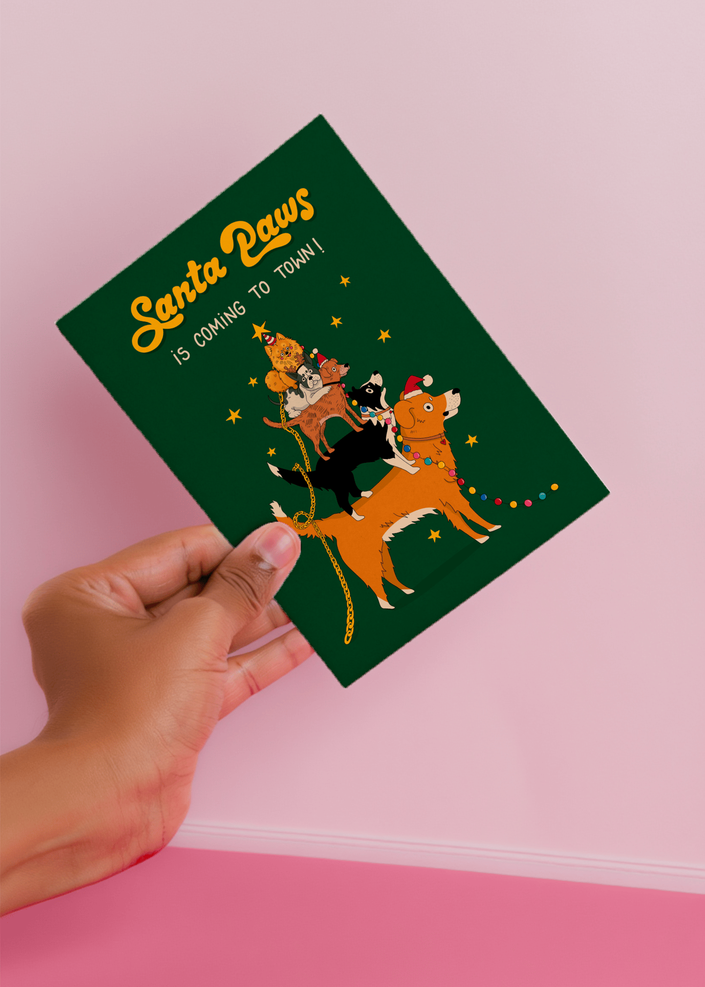 Santa Paws Christmas Dogs mockup 3