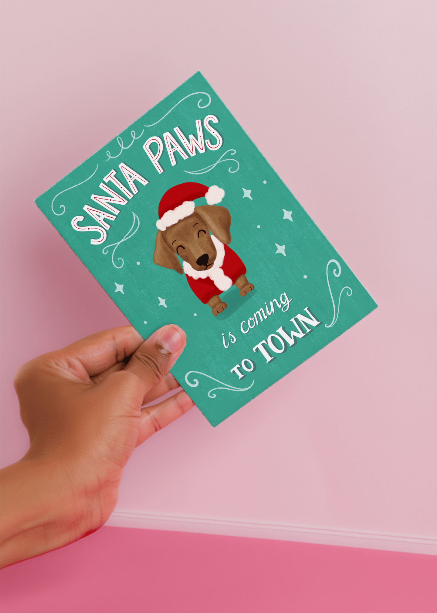 Santa Paws is Coming to Town mockup 4
